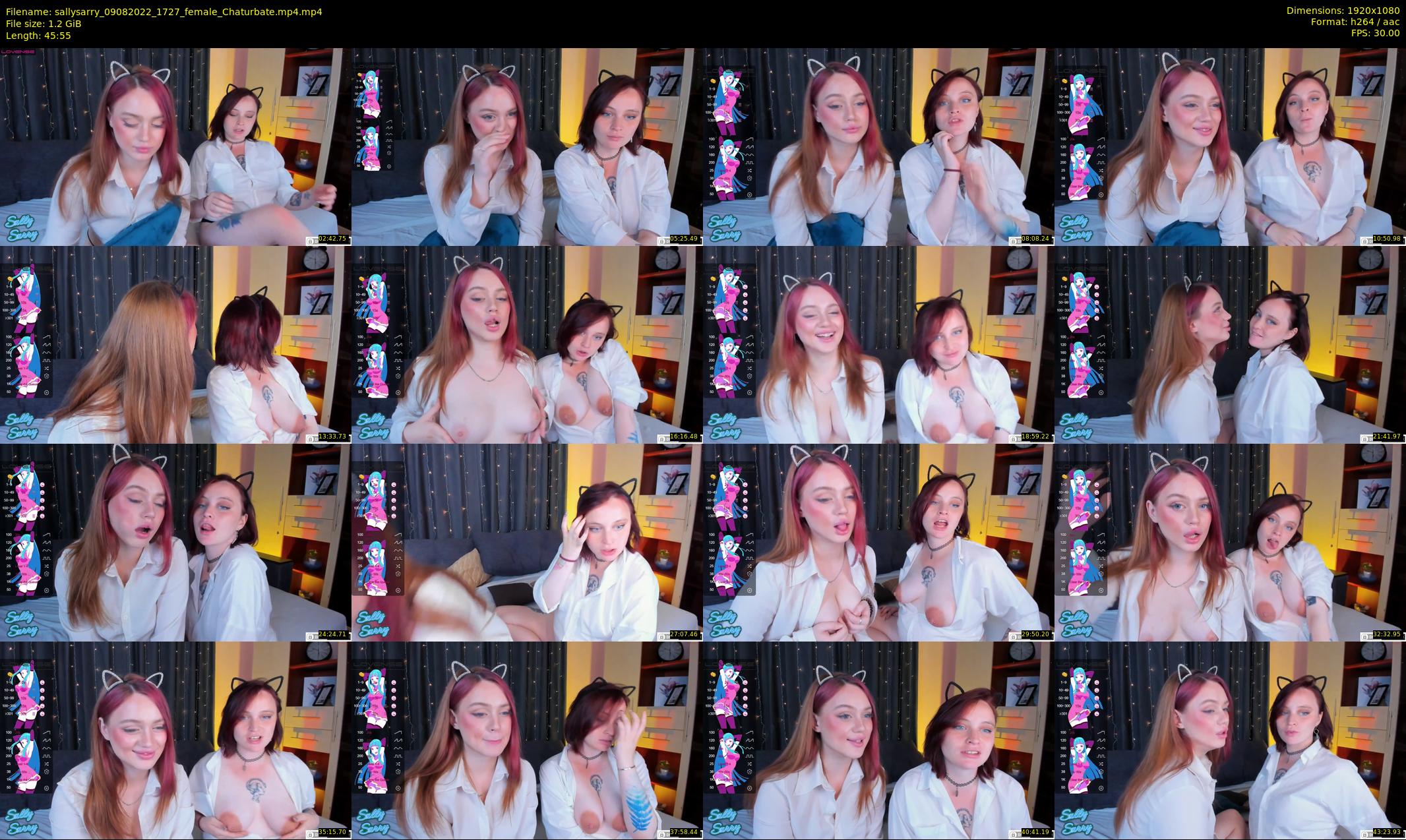 sallysarry — 46 minute Chaturbate couple cam show recording, 1080p, Aug 9, 2022
