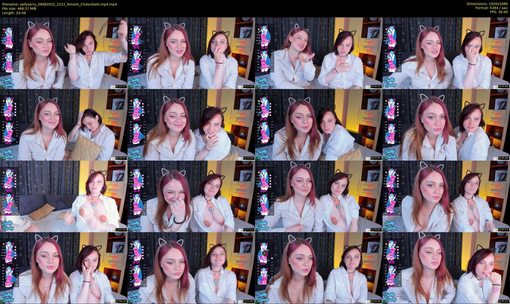 sallysarry — 21 minute Chaturbate couple cam show recording, 1080p, Aug 9, 2022