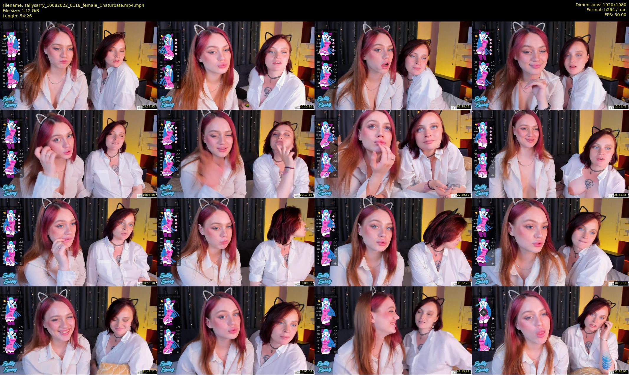 sallysarry — 55 minute Chaturbate couple cam show recording, 1080p, Aug 10, 2022