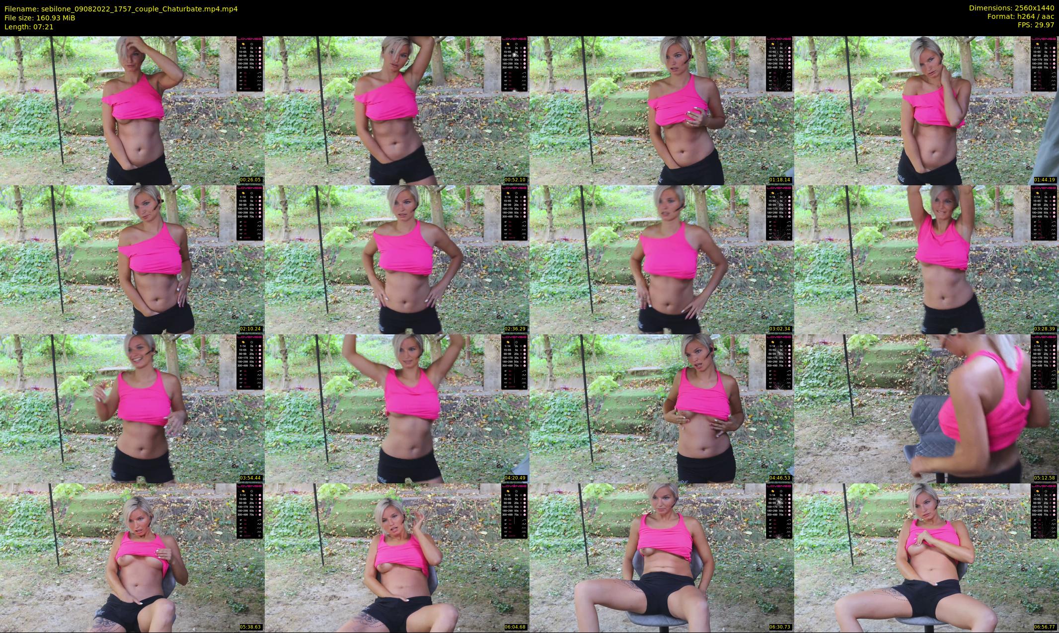 sebilone — 8 minute Chaturbate couple cam show recording, 1080p, Aug 9, 2022