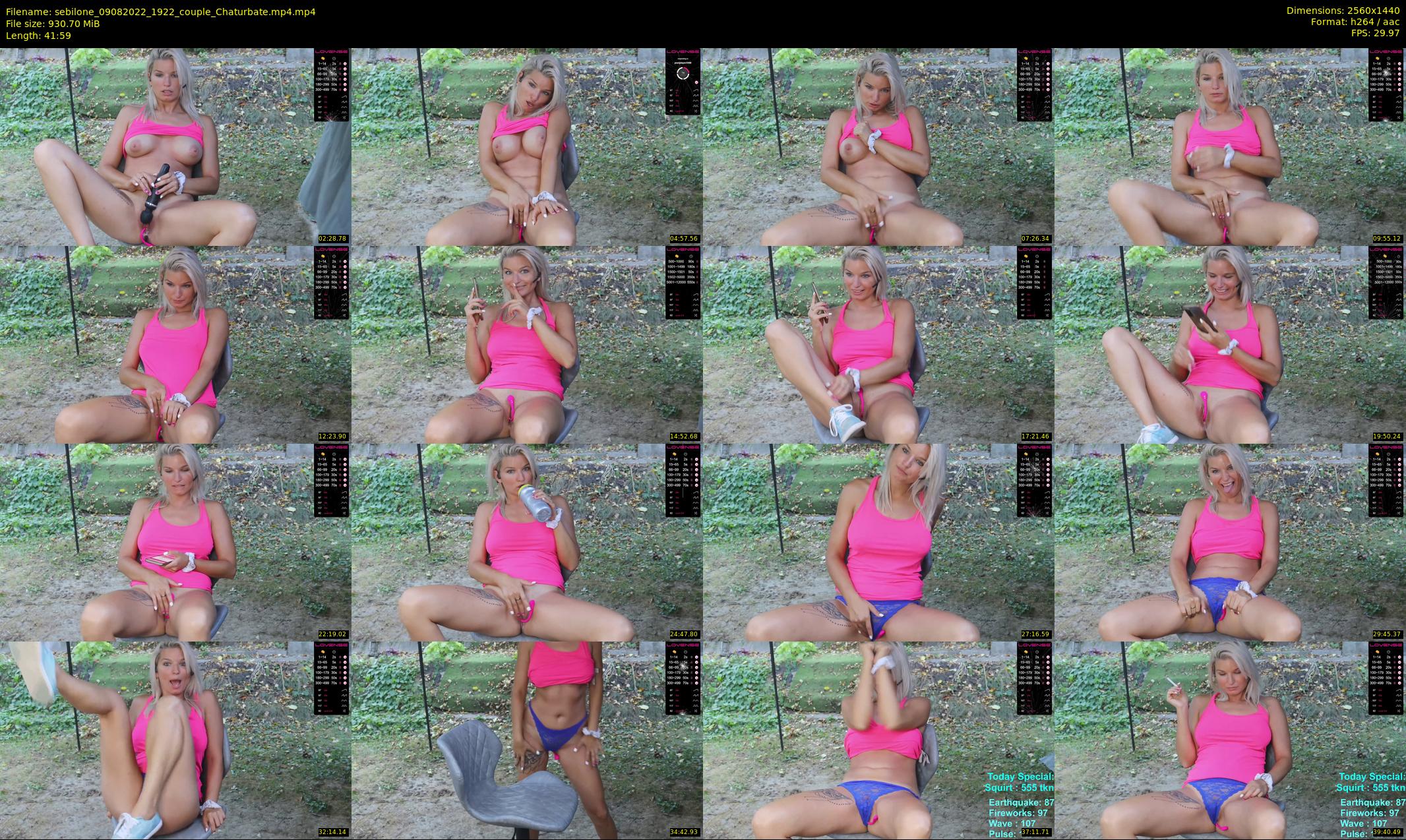 sebilone — 42 minute Chaturbate couple cam show recording, 1080p, Aug 9, 2022