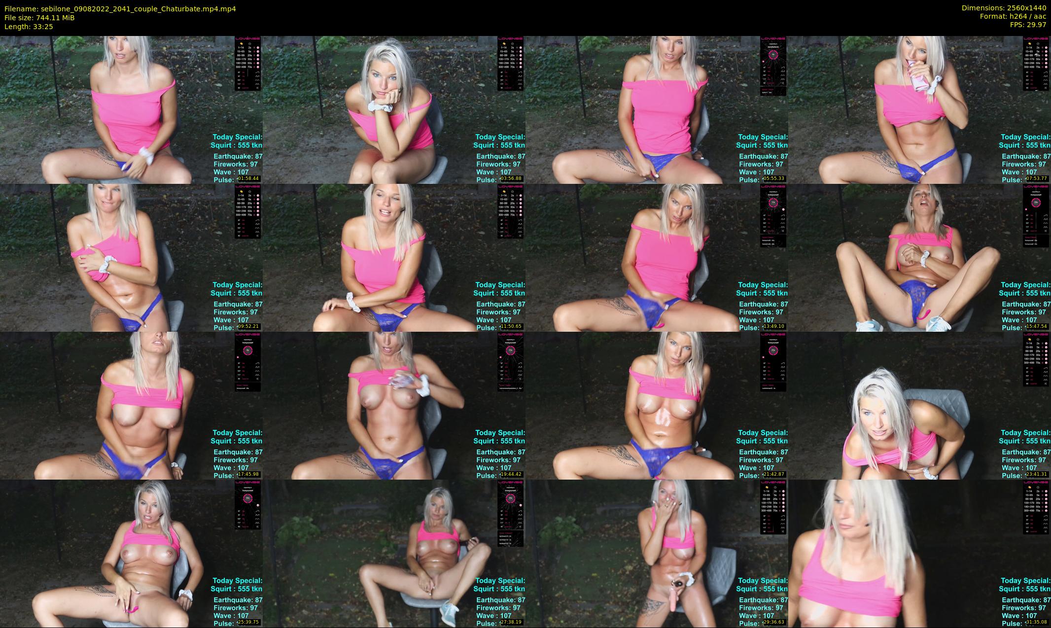 sebilone — 34 minute Chaturbate couple cam show recording, 1080p, Aug 9, 2022