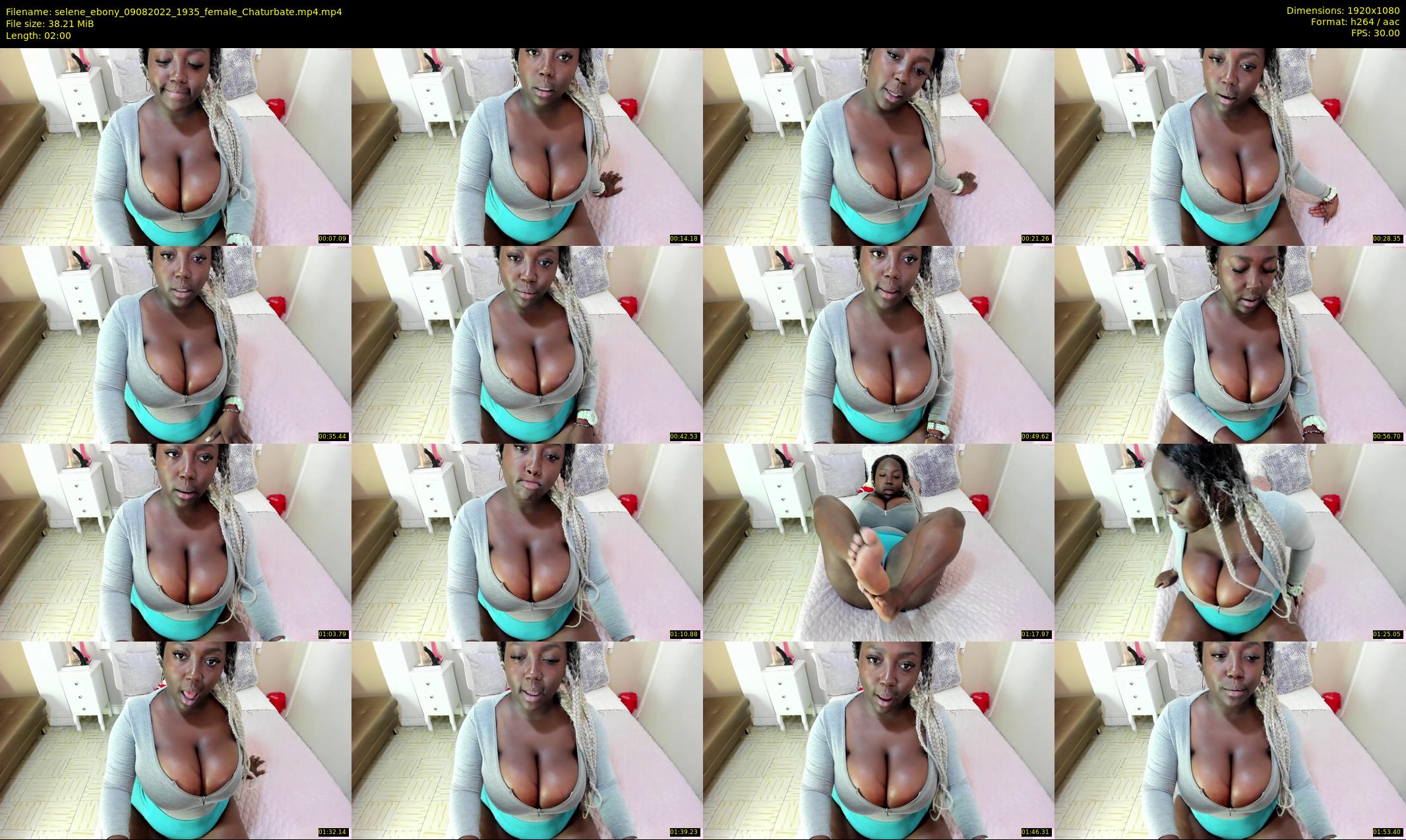 selene_ebony — 2 minute Chaturbate female cam show recording, 1080p, Aug 9, 2022