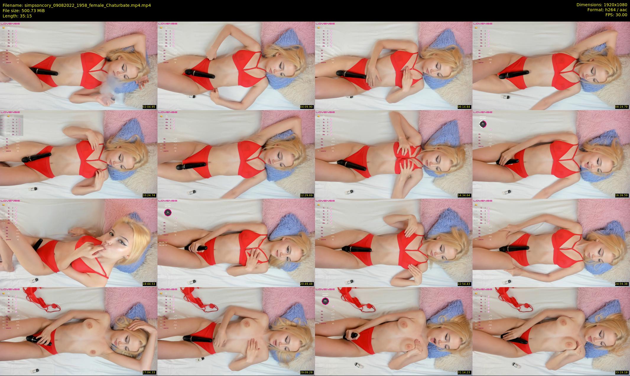simpsoncory — 36 minute Chaturbate female cam show recording, 1080p, Aug 9, 2022