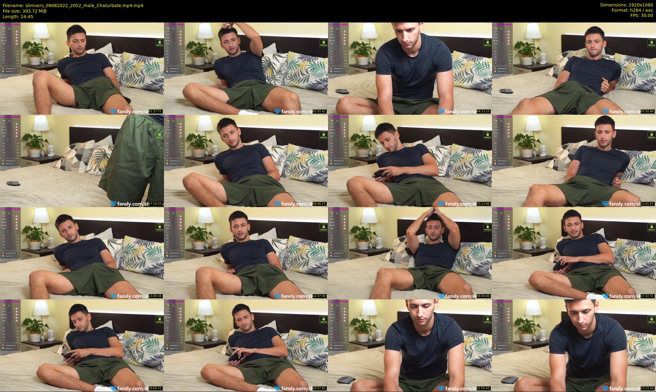 slimvers — 25 minute Chaturbate male cam show recording, 1080p, Aug 9, 2022
