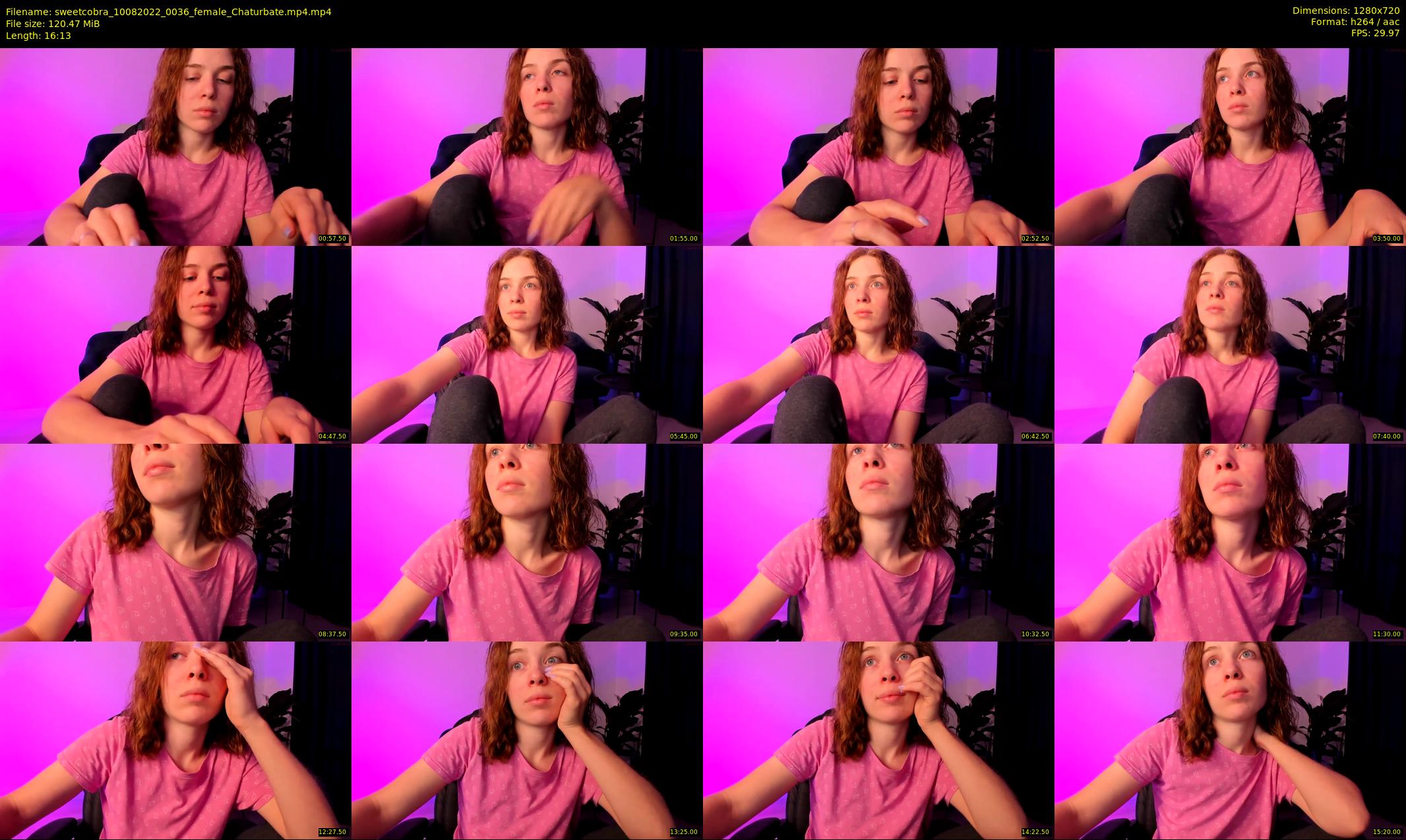 sweetcobra — 17 minute Chaturbate female cam show recording, 720p, Aug 10, 2022