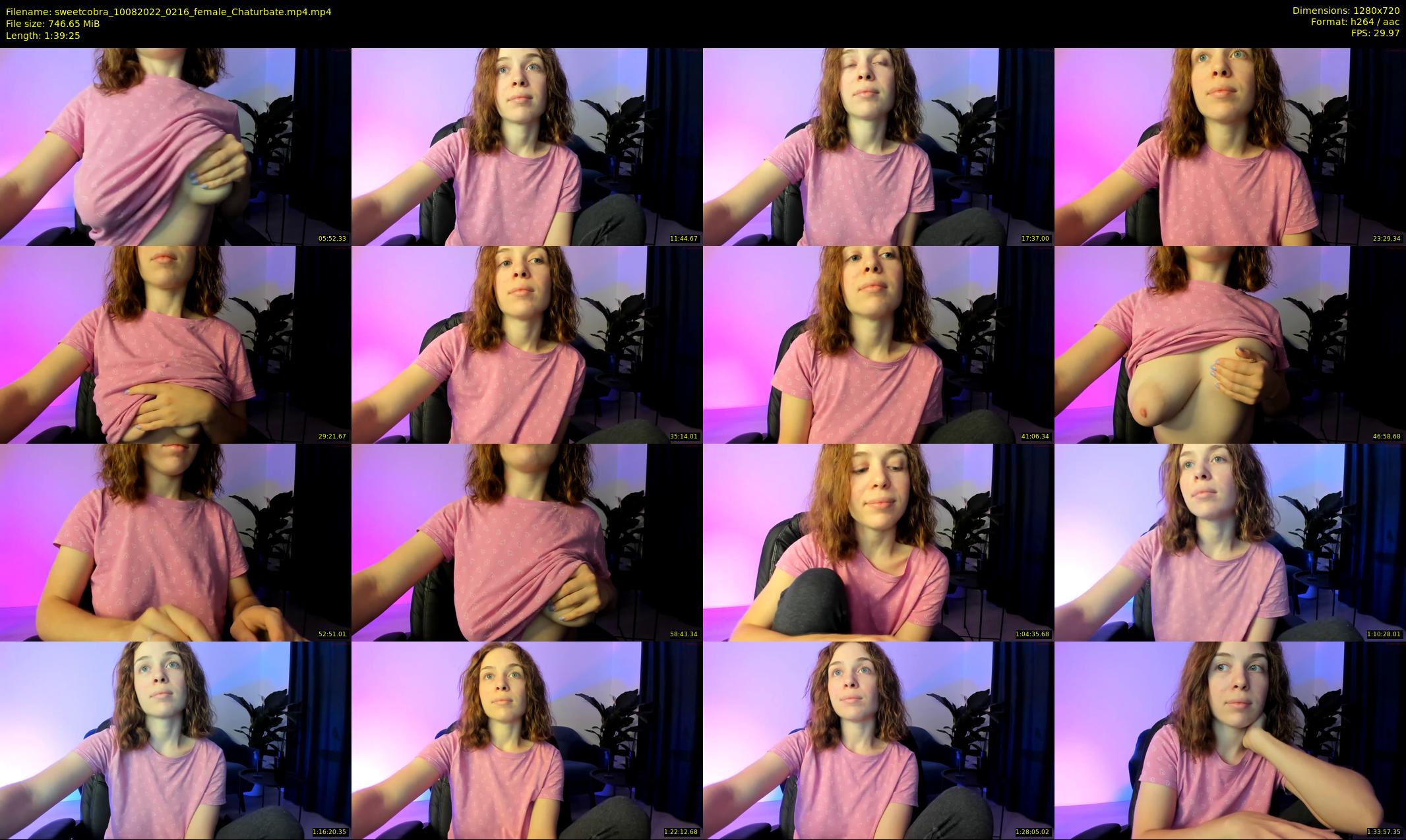 sweetcobra — 100 minute Chaturbate female cam show recording, 720p, Aug 10, 2022