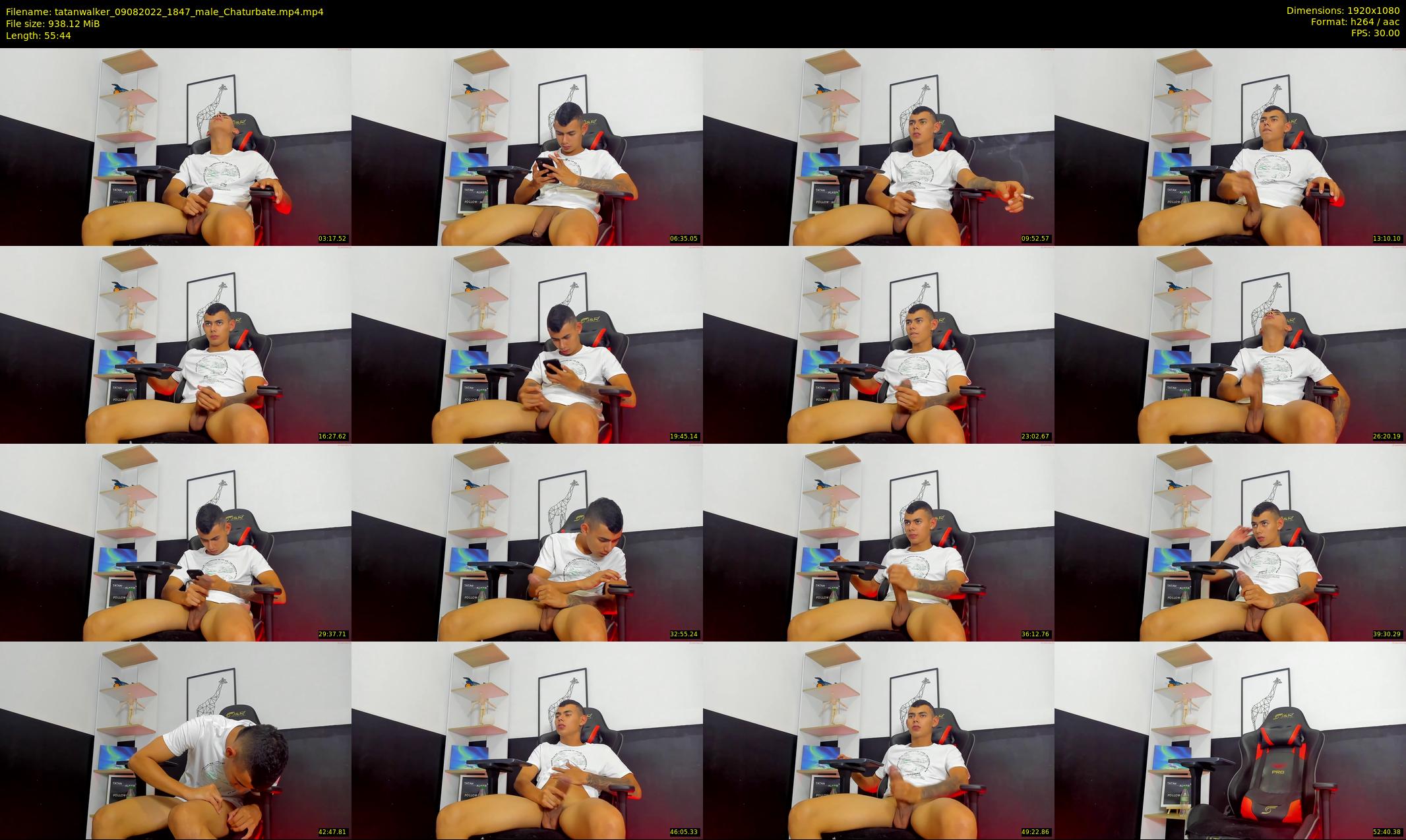 tatanwalker — 56 minute Chaturbate male cam show recording, 1080p, Aug 9, 2022
