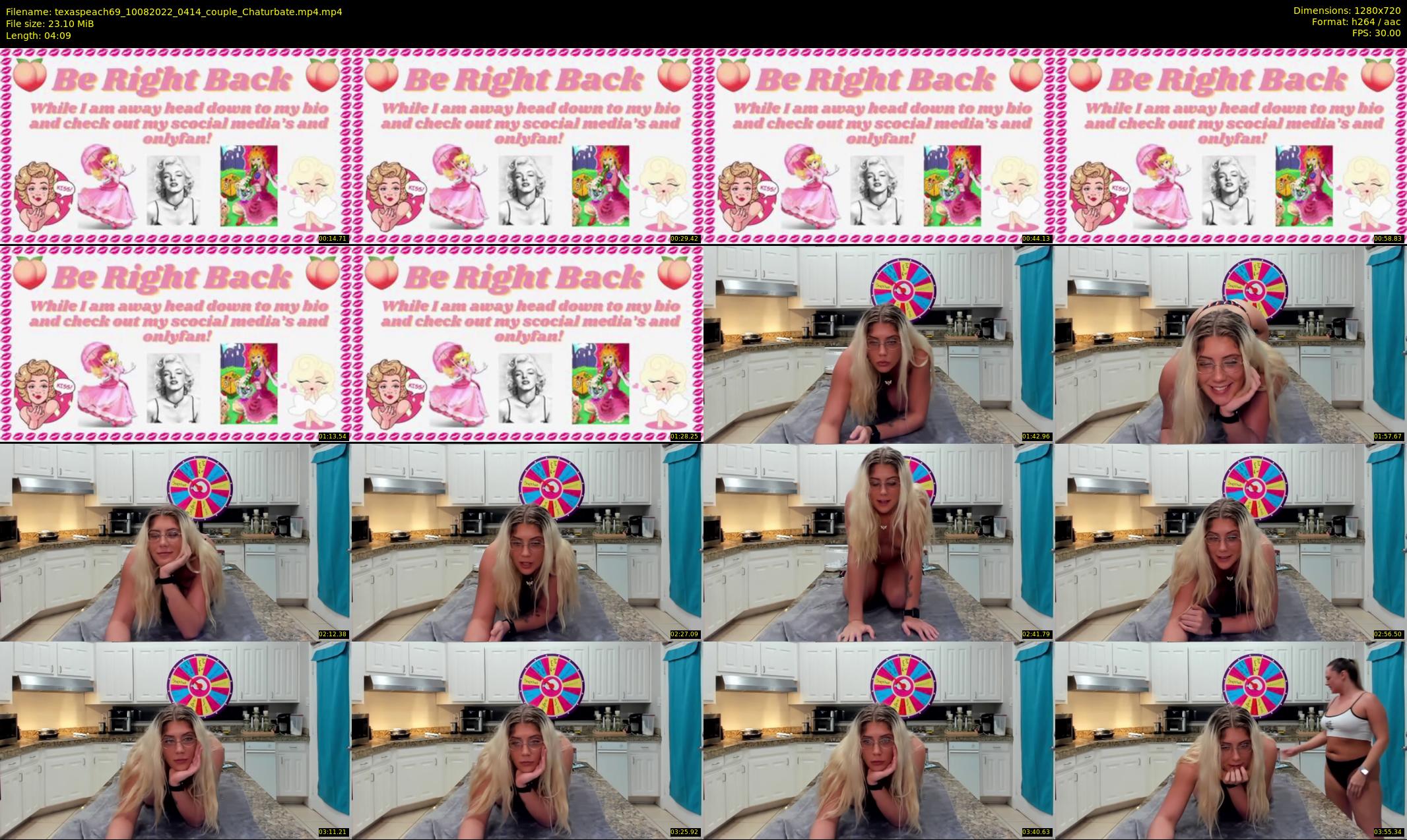 texaspeach69 — 5 minute Chaturbate female cam show recording, 720p, Aug 10, 2022