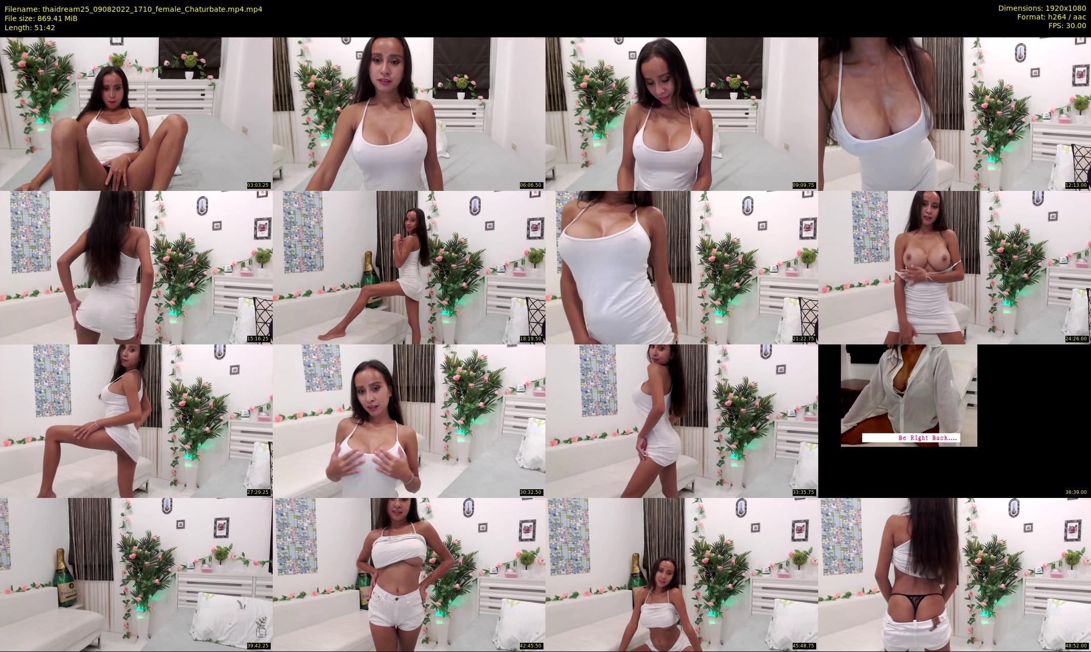 thaidream25 — 52 minute Chaturbate female cam show recording, 1080p, Aug 9, 2022
