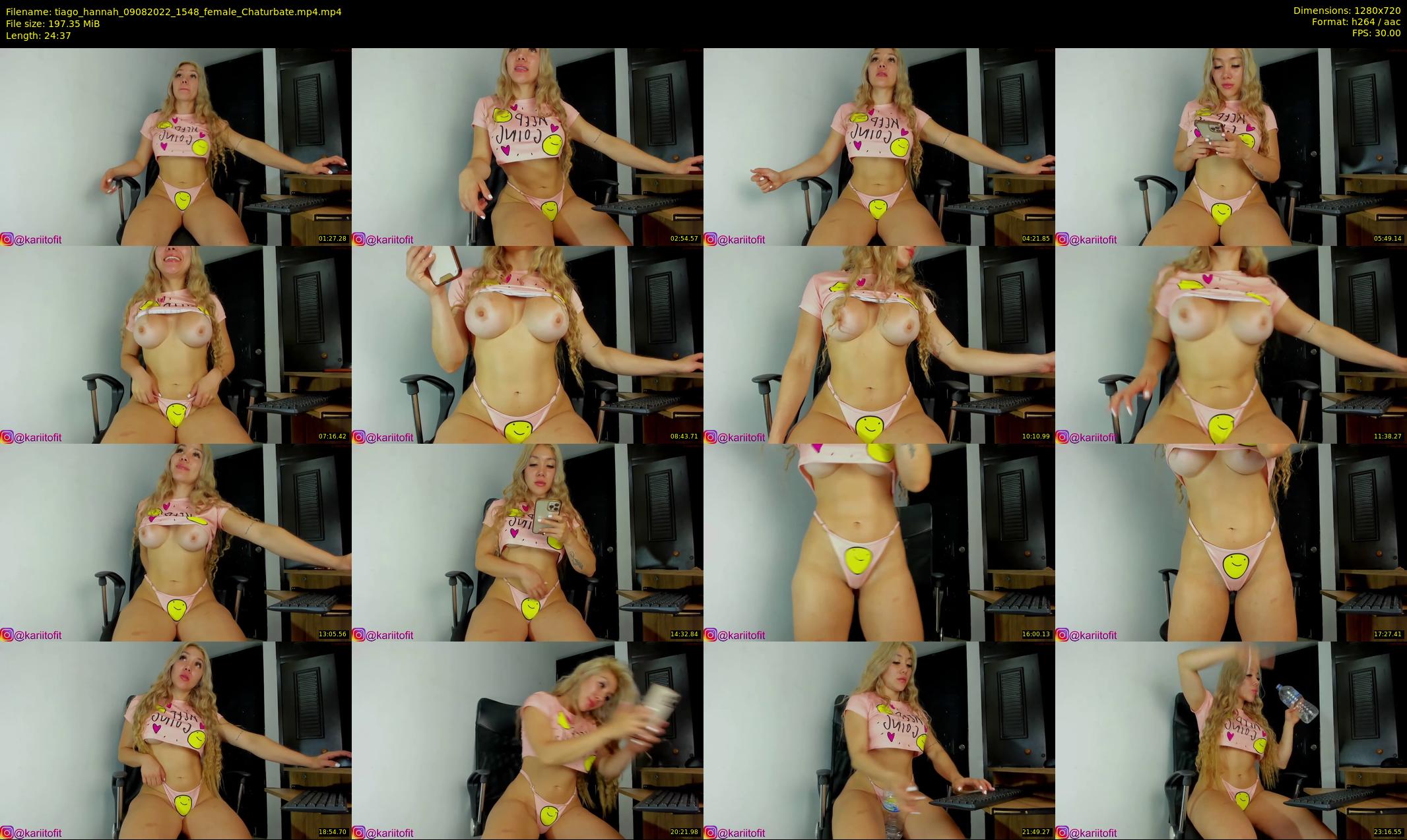tiago_hannah — 25 minute Chaturbate couple cam show recording, 720p, Aug 9, 2022