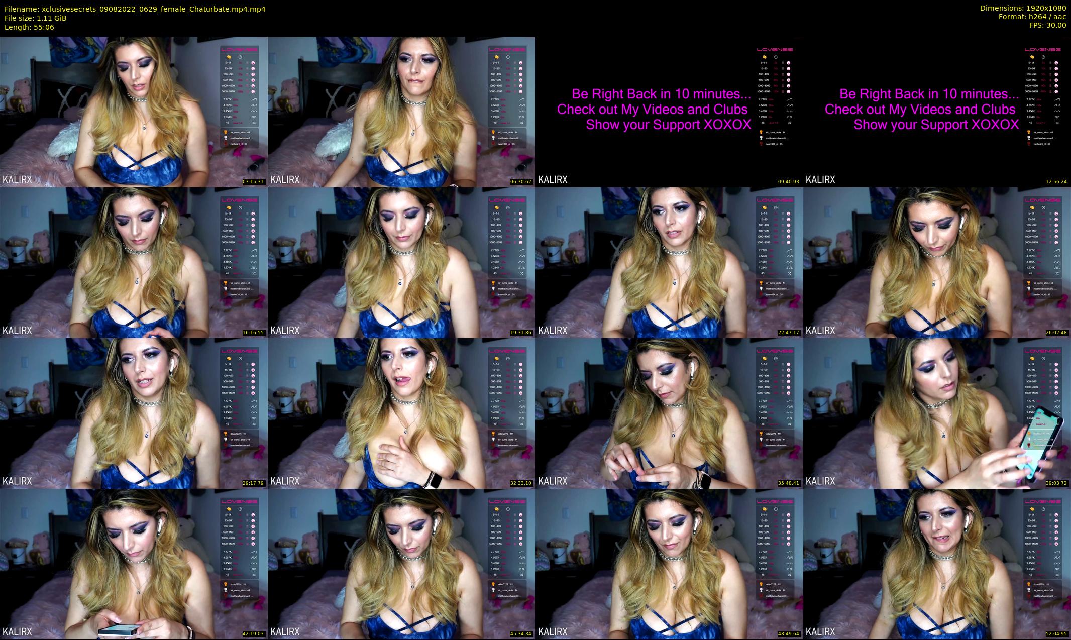 xclusivesecrets — 56 minute Chaturbate female cam show recording, 1080p, Aug 9, 2022