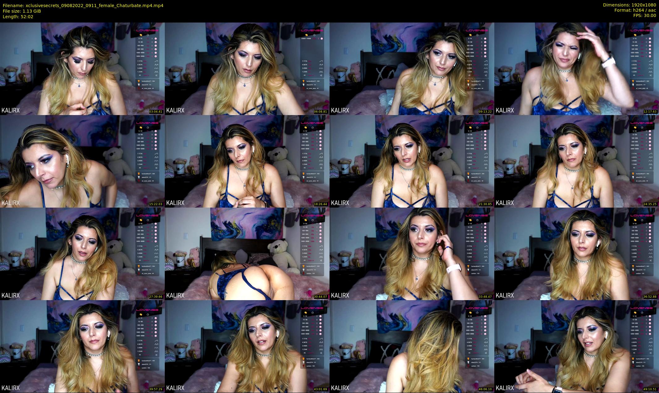 xclusivesecrets — 53 minute Chaturbate female cam show recording, 1080p, Aug 9, 2022