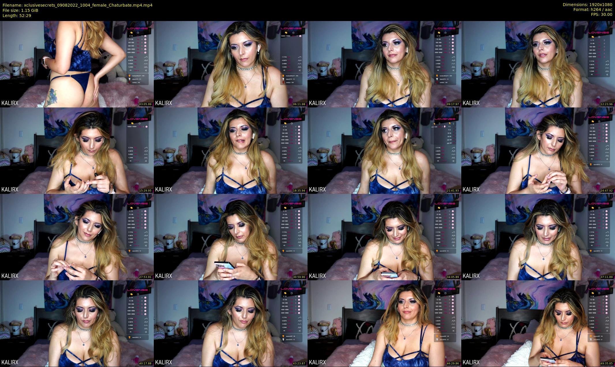 xclusivesecrets — 53 minute Chaturbate female cam show recording, 1080p, Aug 9, 2022