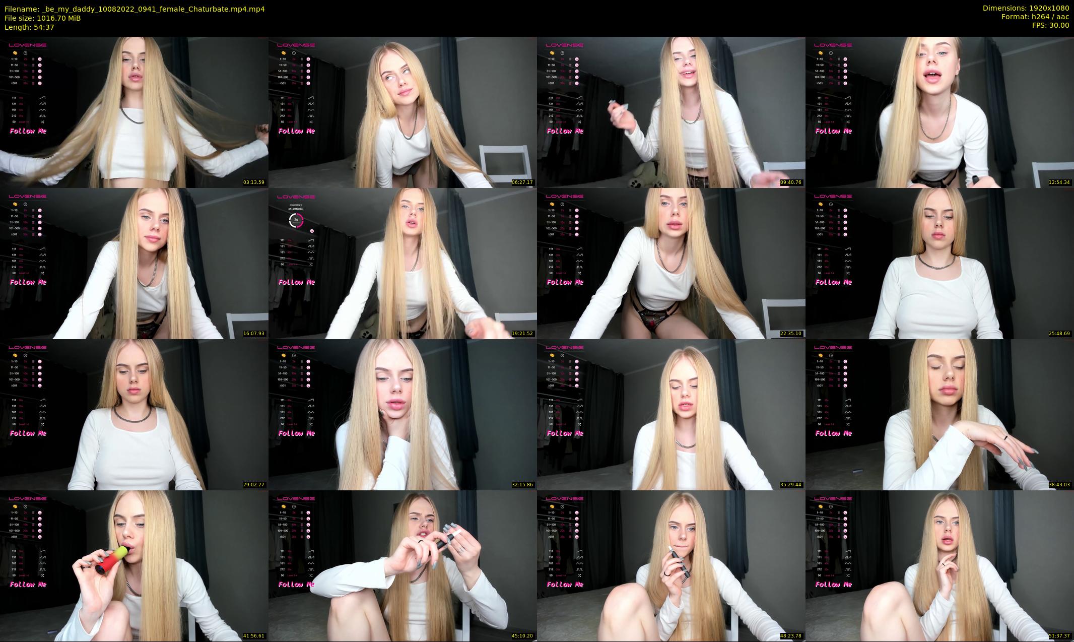 _be_my_daddy — 55 minute Chaturbate female cam show recording, 1080p, Aug 10, 2022