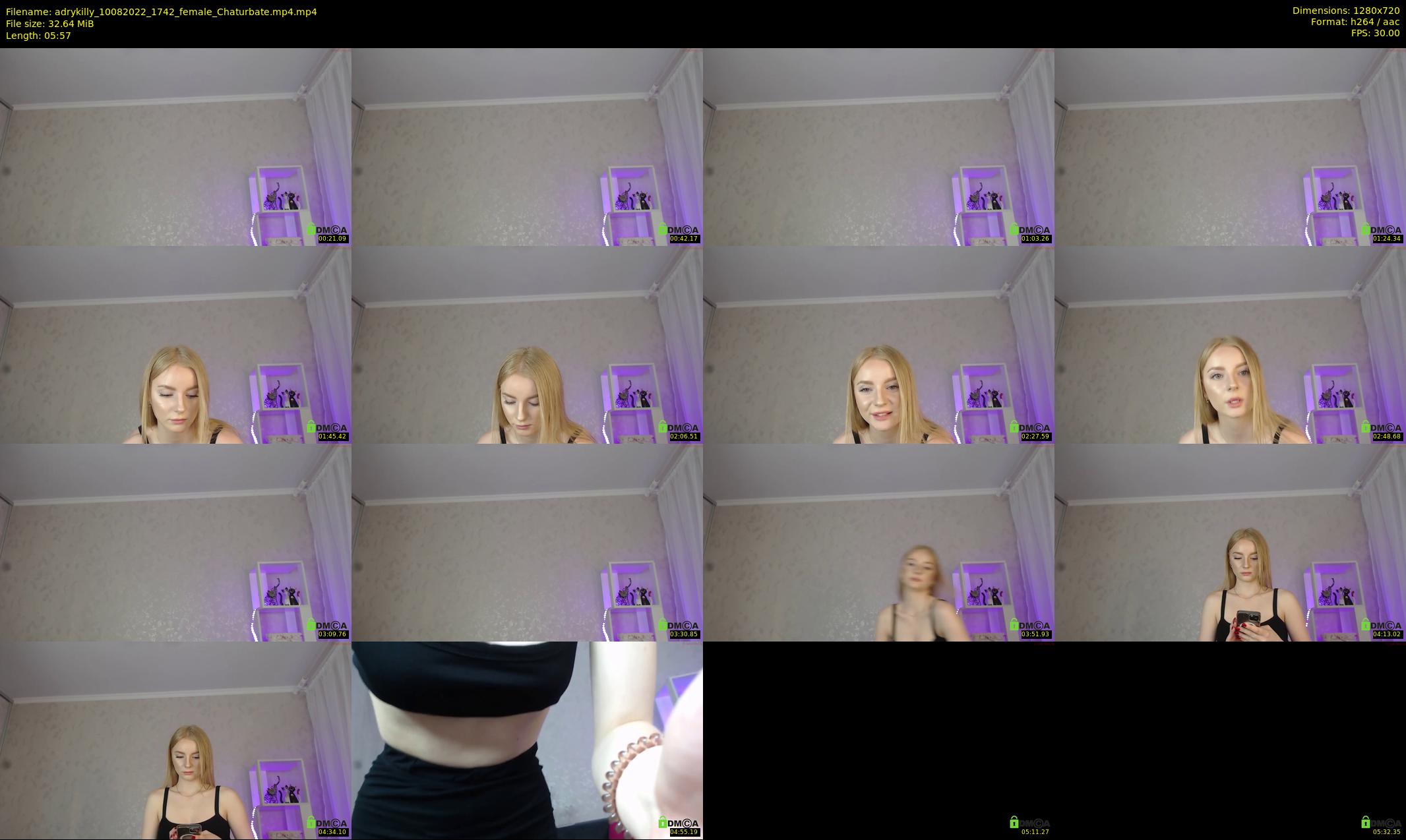 adrykilly — 6 minute Chaturbate female cam show recording, 720p, Aug 10, 2022