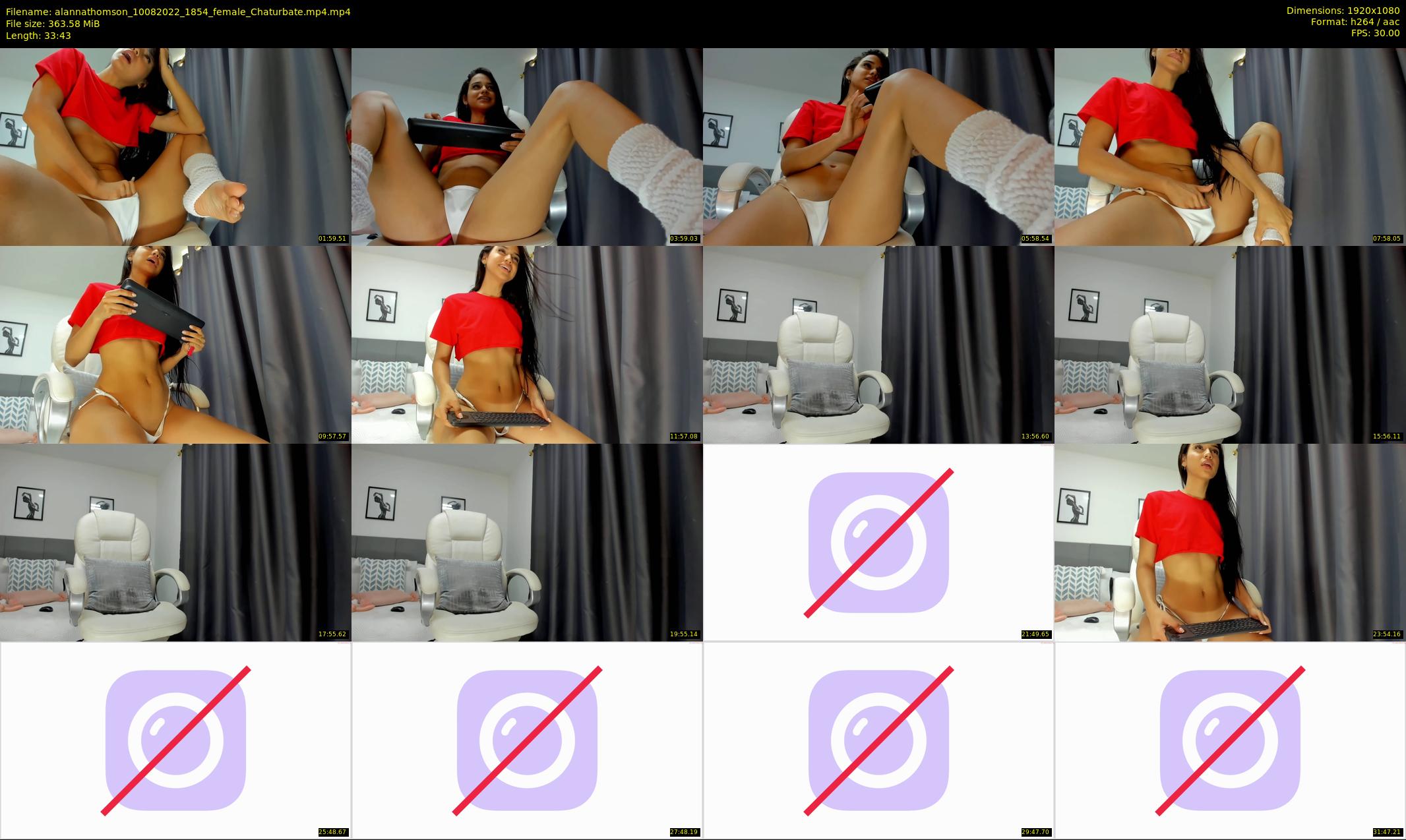 alannathomson — 34 minute Chaturbate female cam show recording, 1080p, Aug 10, 2022