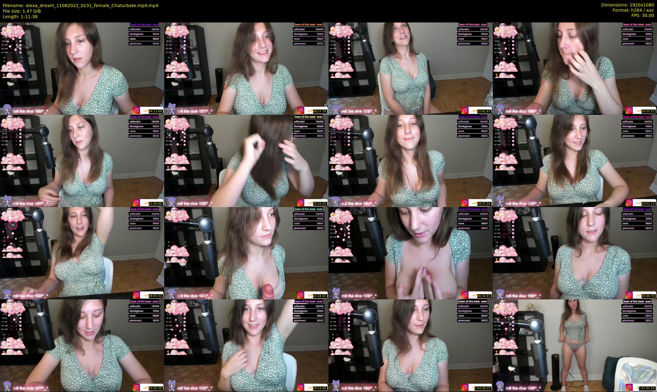 alexa_dream — 72 minute Chaturbate female cam show recording, 1080p, Aug 11, 2022