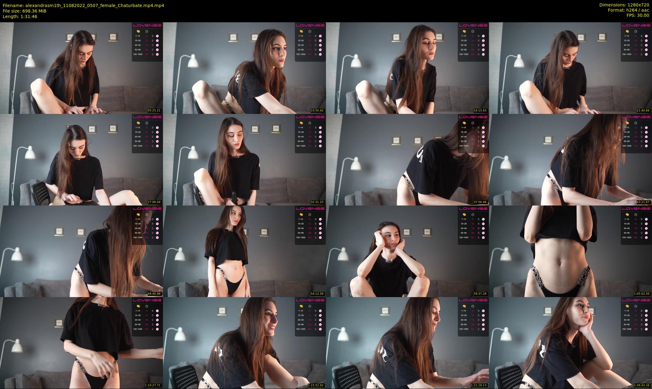 alexandrasm1th — 92 minute Chaturbate female cam show recording, 720p, Aug 11, 2022