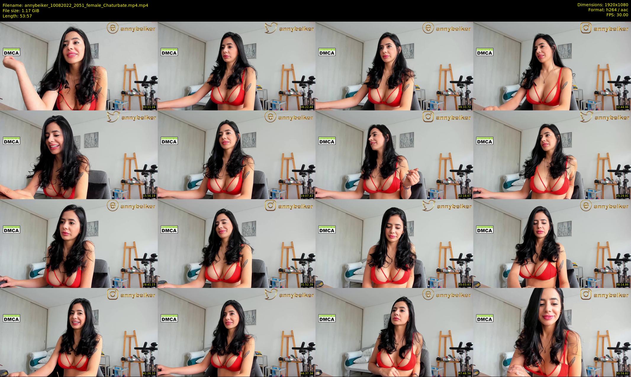 annybeiker — 54 minute Chaturbate female cam show recording, 1080p, Aug 10, 2022