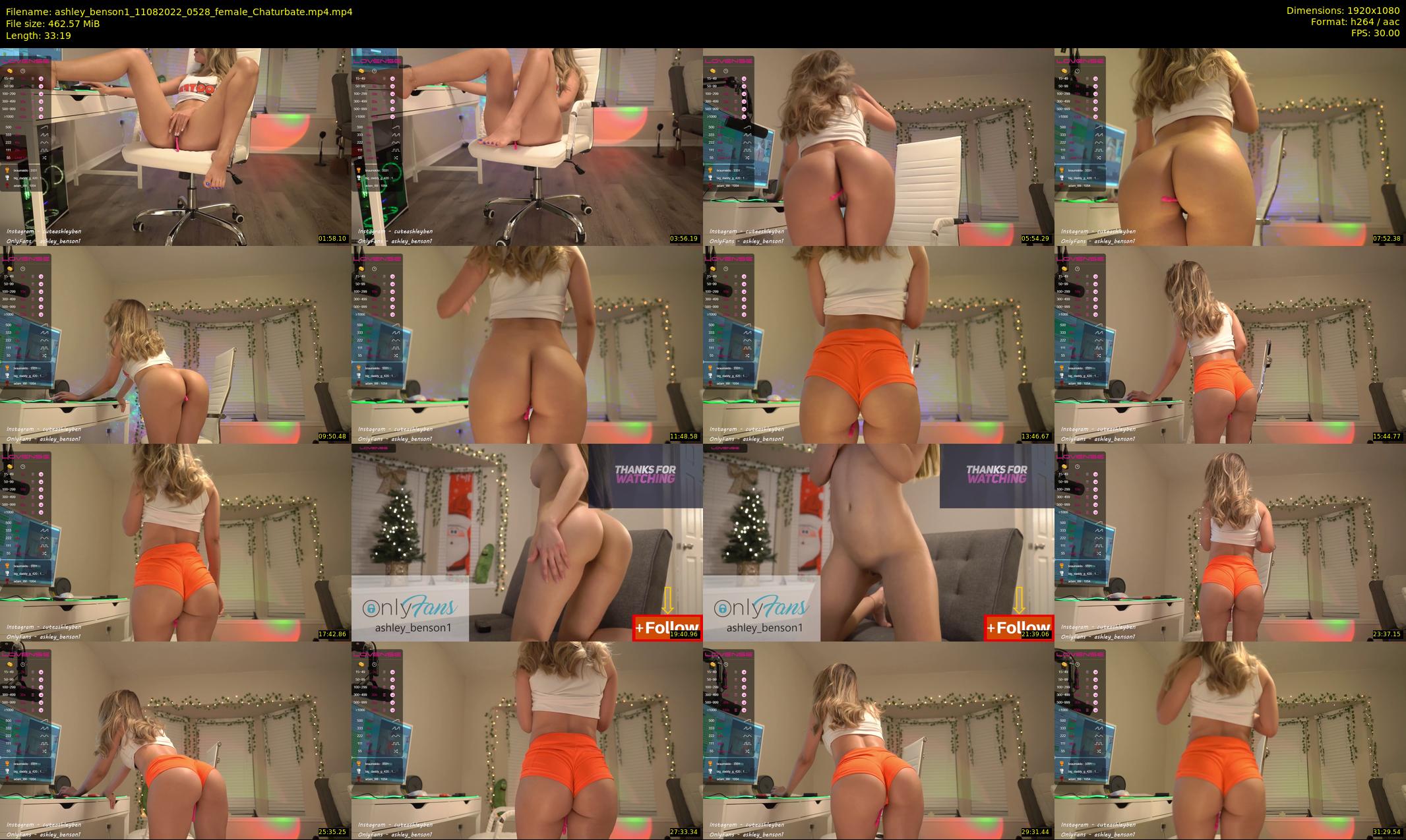 ashley_benson1 — 34 minute Chaturbate female cam show recording, 1080p, Aug 11, 2022