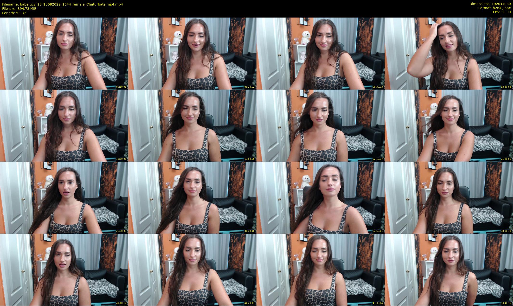 babelucy_18 — 54 minute Chaturbate female cam show recording, 1080p, Aug 10, 2022