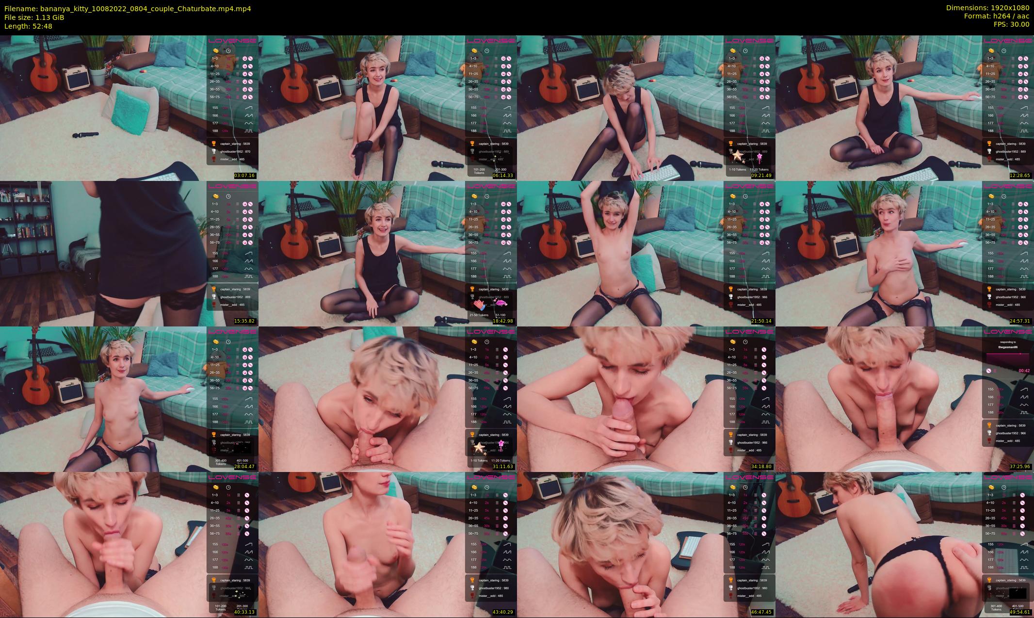 bananya_kitty — 53 minute Chaturbate couple cam show recording, 1080p, Aug 10, 2022