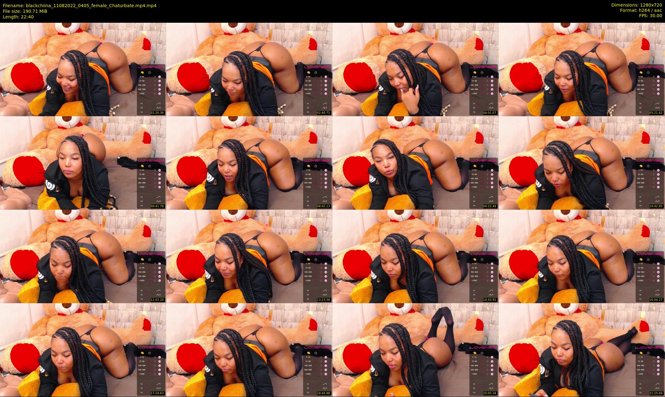 blackchiina — 23 minute Chaturbate female cam show recording, 720p, Aug 11, 2022