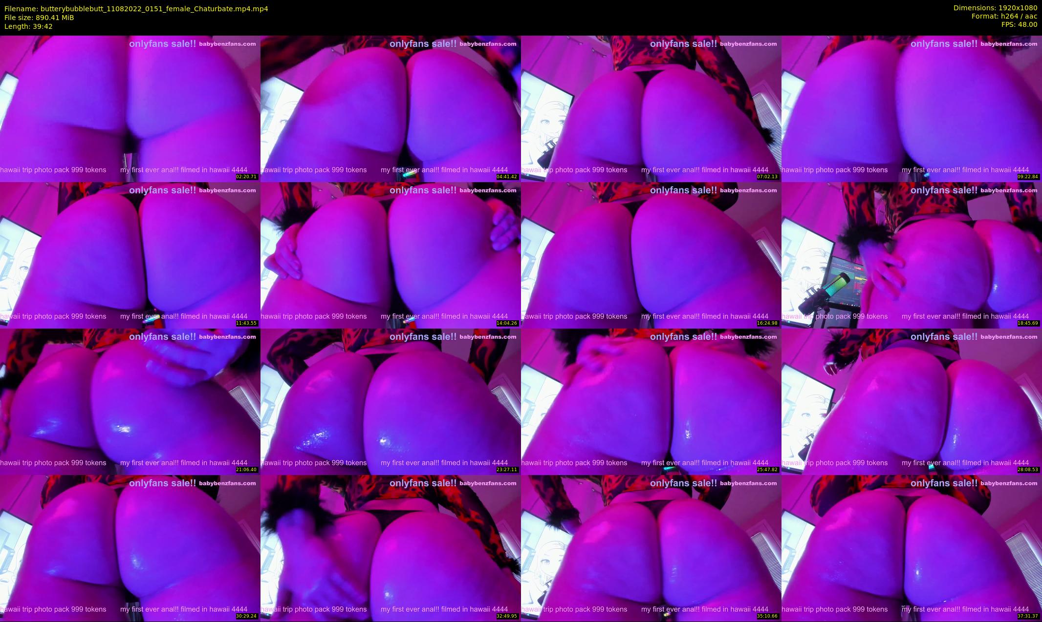 butterybubblebutt — 40 minute Chaturbate couple cam show recording, 1080p, Aug 11, 2022