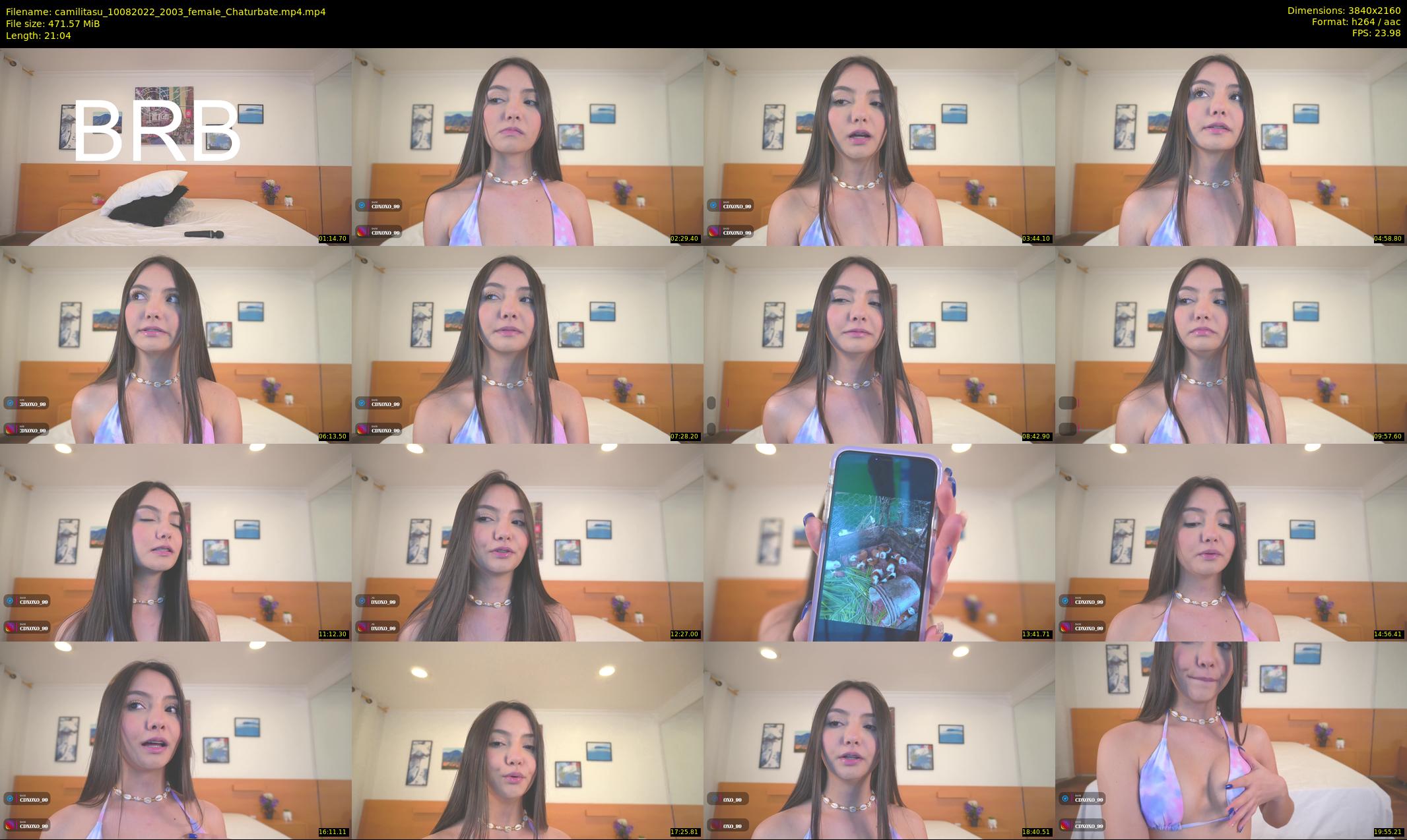 camilitasu — 22 minute Chaturbate female cam show recording, 4K, Aug 10, 2022
