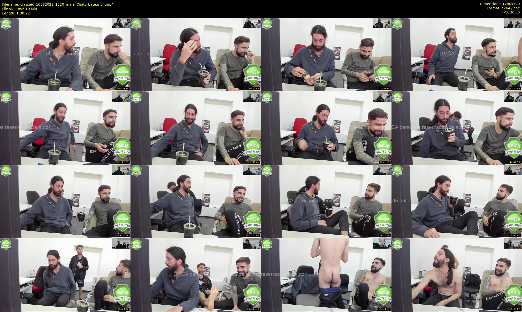 classied — 91 minute Chaturbate male cam show recording, 720p, Aug 10, 2022
