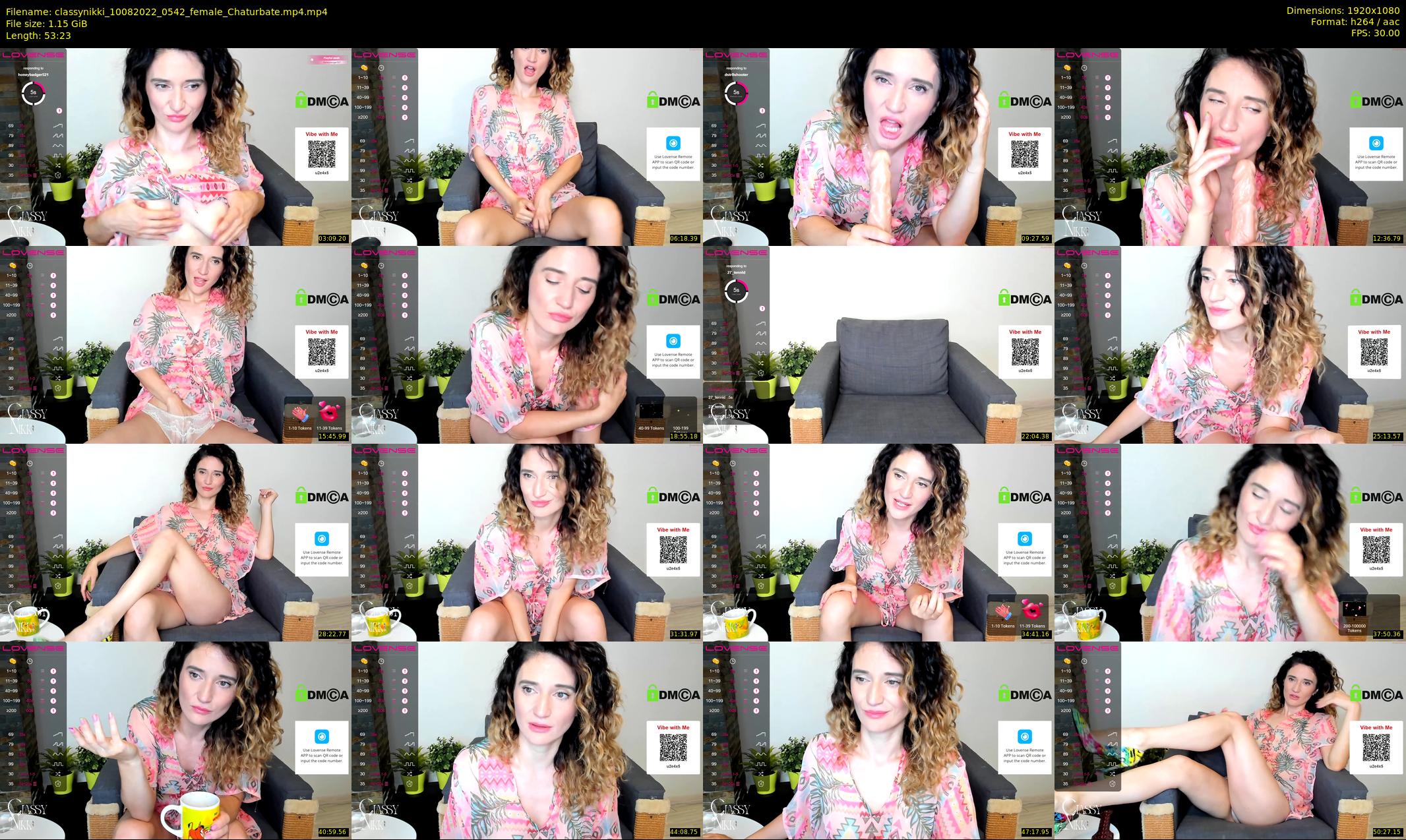 classynikki — 54 minute Chaturbate female cam show recording, 1080p, Aug 10, 2022