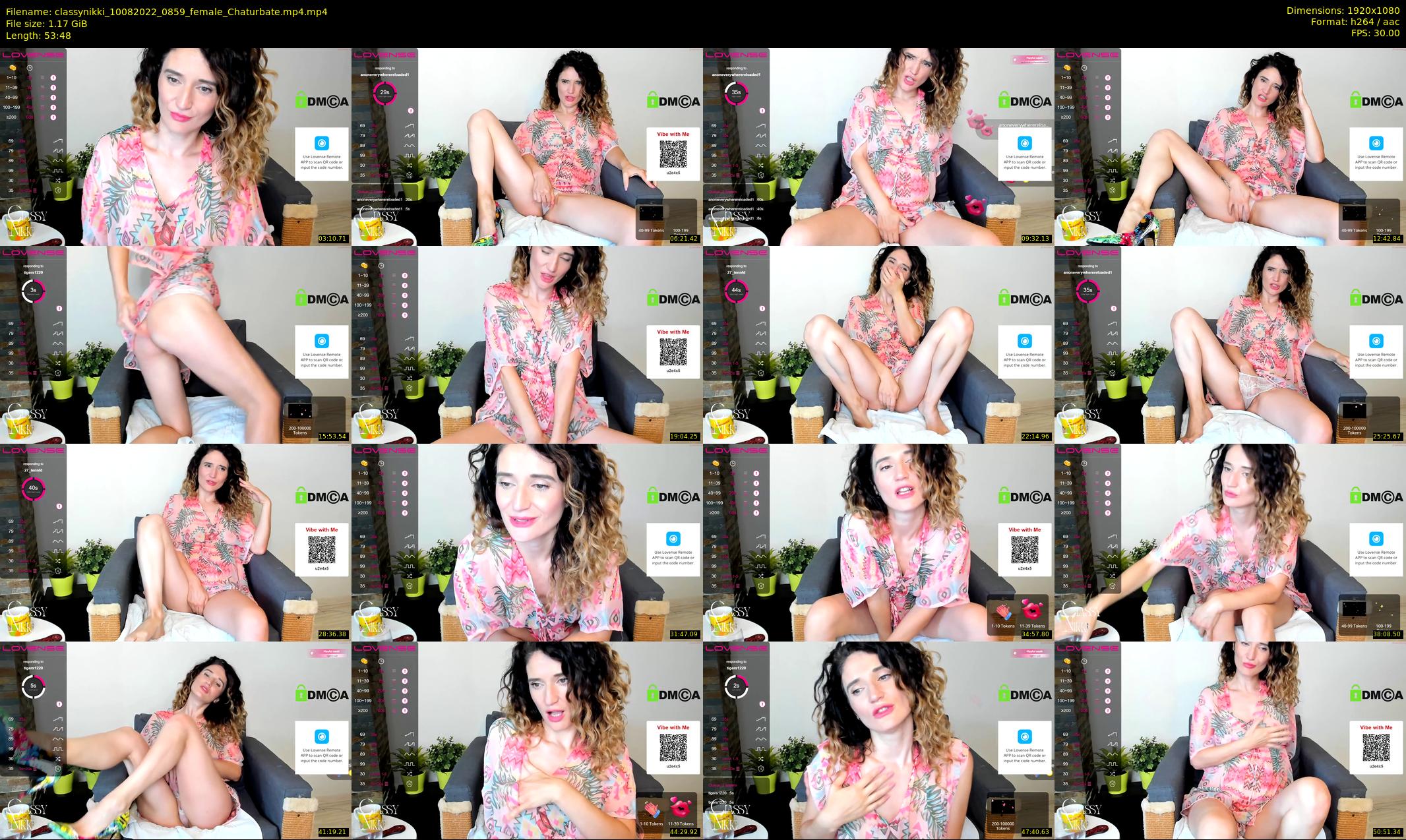 classynikki — 54 minute Chaturbate female cam show recording, 1080p, Aug 10, 2022