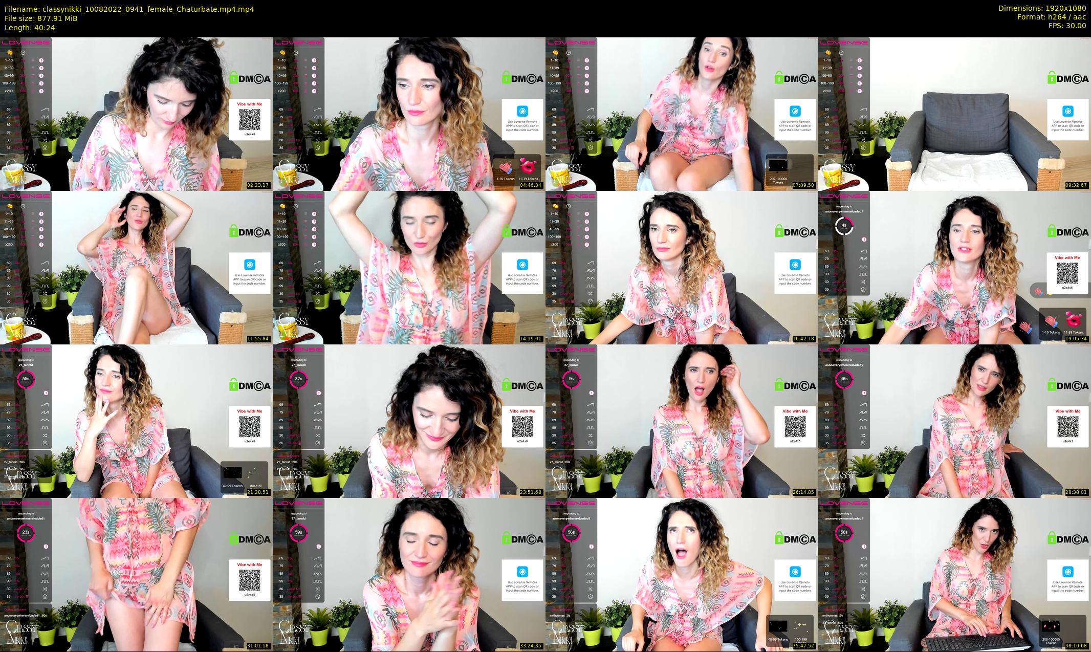 classynikki — 41 minute Chaturbate female cam show recording, 1080p, Aug 10, 2022
