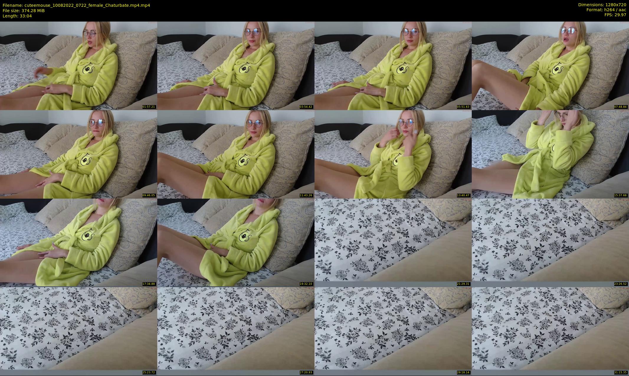 cuteemouse — 34 minute Chaturbate female cam show recording, 720p, Aug 10, 2022