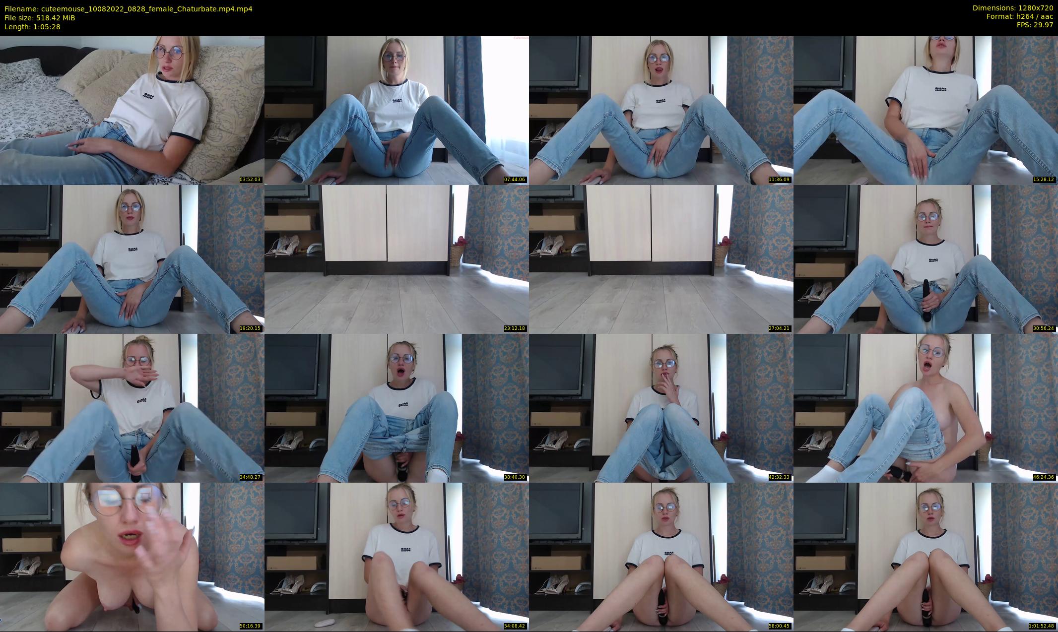 cuteemouse — 66 minute Chaturbate female cam show recording, 720p, Aug 10, 2022