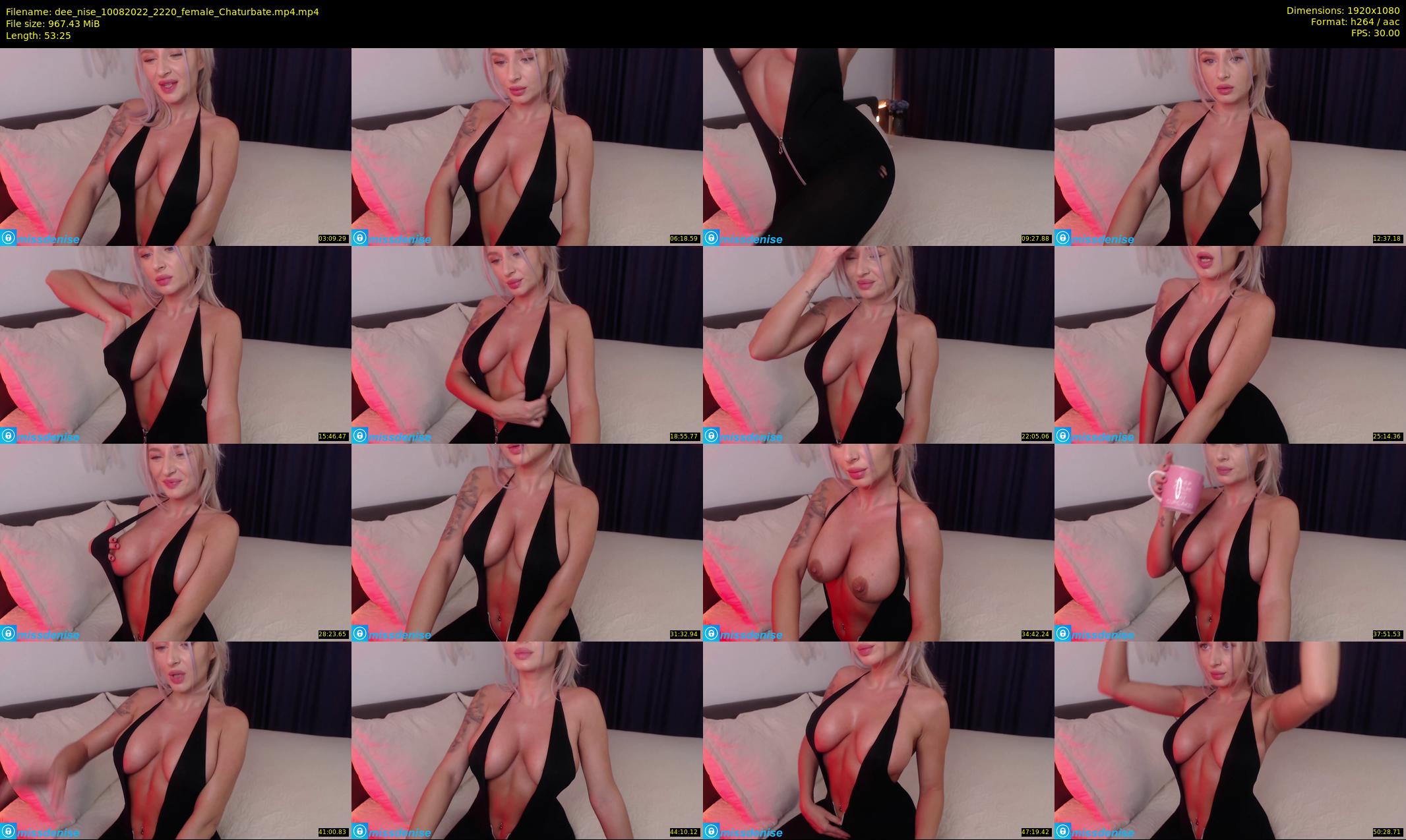dee_nise — 54 minute Chaturbate female cam show recording, 1080p, Aug 10, 2022