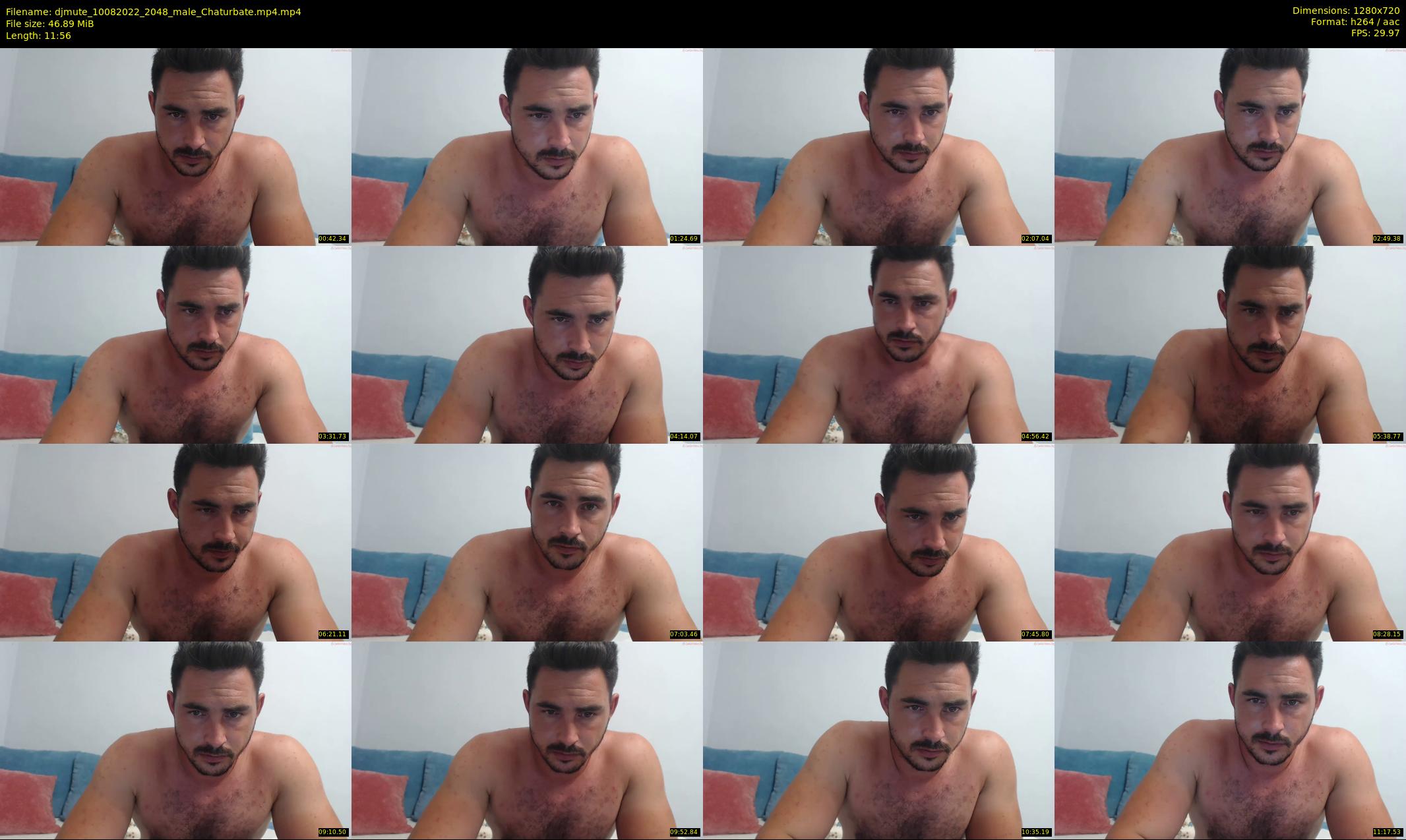 djmute — 12 minute Chaturbate male cam show recording, 720p, Aug 10, 2022