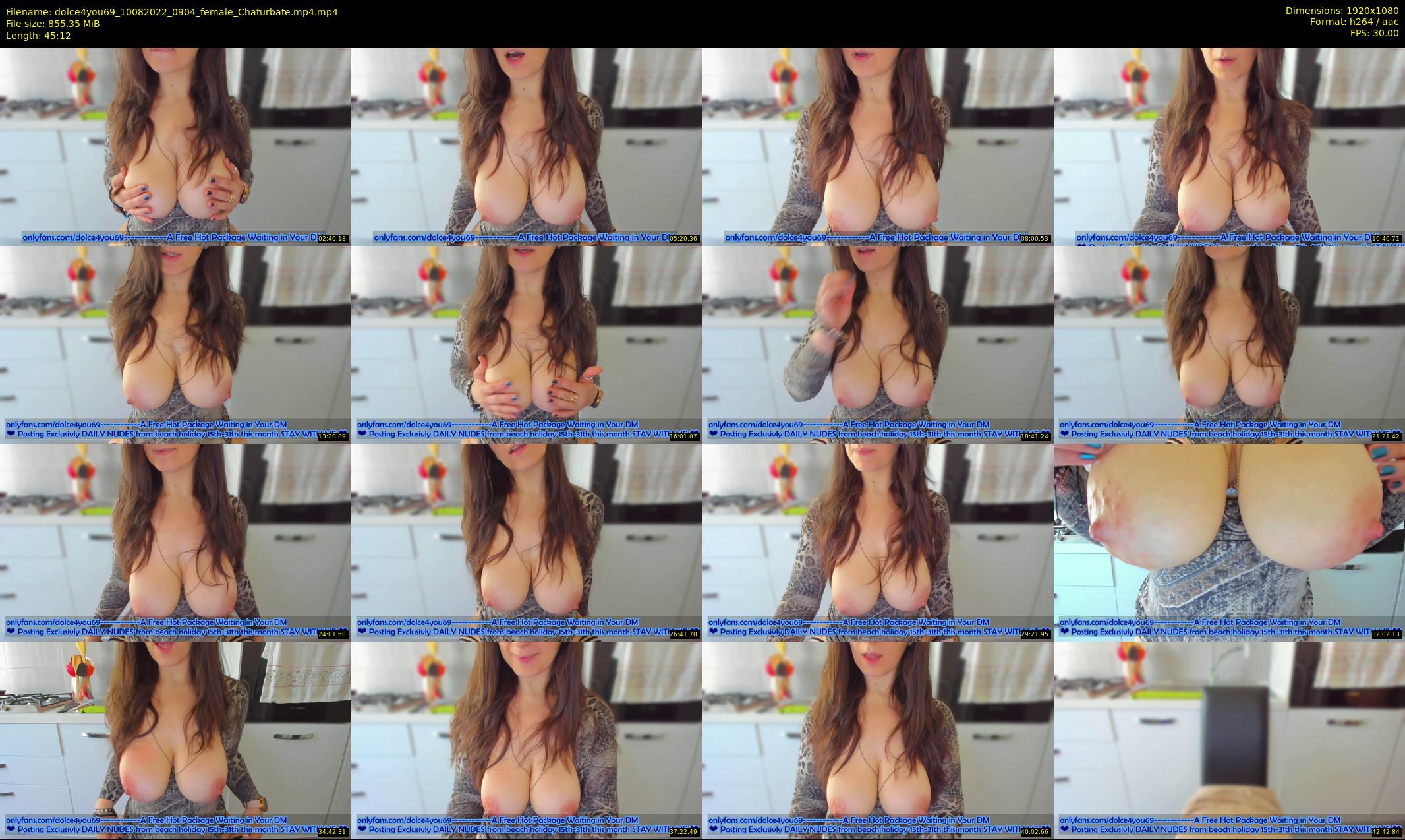 dolce4you69 — 46 minute Chaturbate female cam show recording, 1080p, Aug 10, 2022