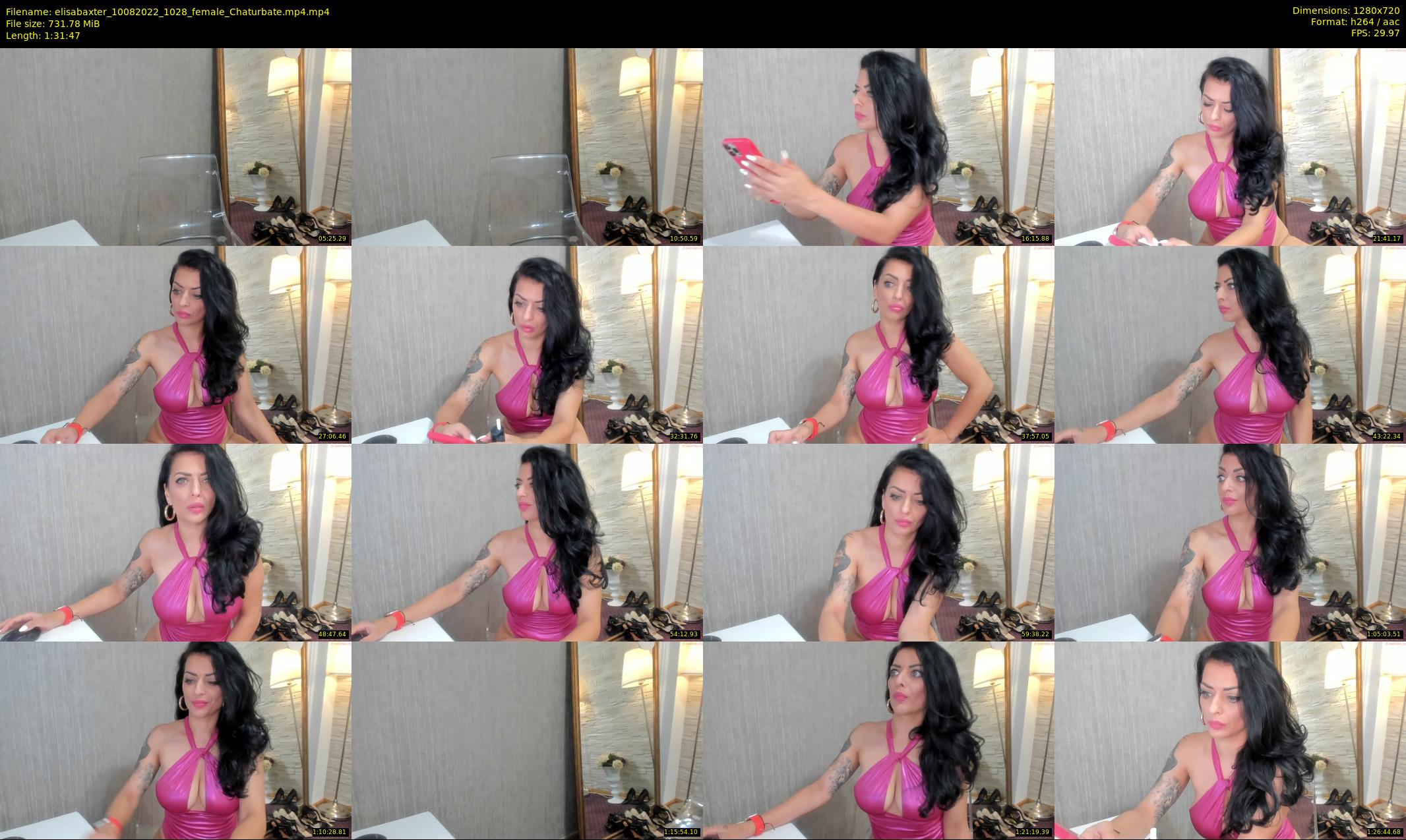 elisabaxter — 92 minute Chaturbate female cam show recording, 720p, Aug 10, 2022