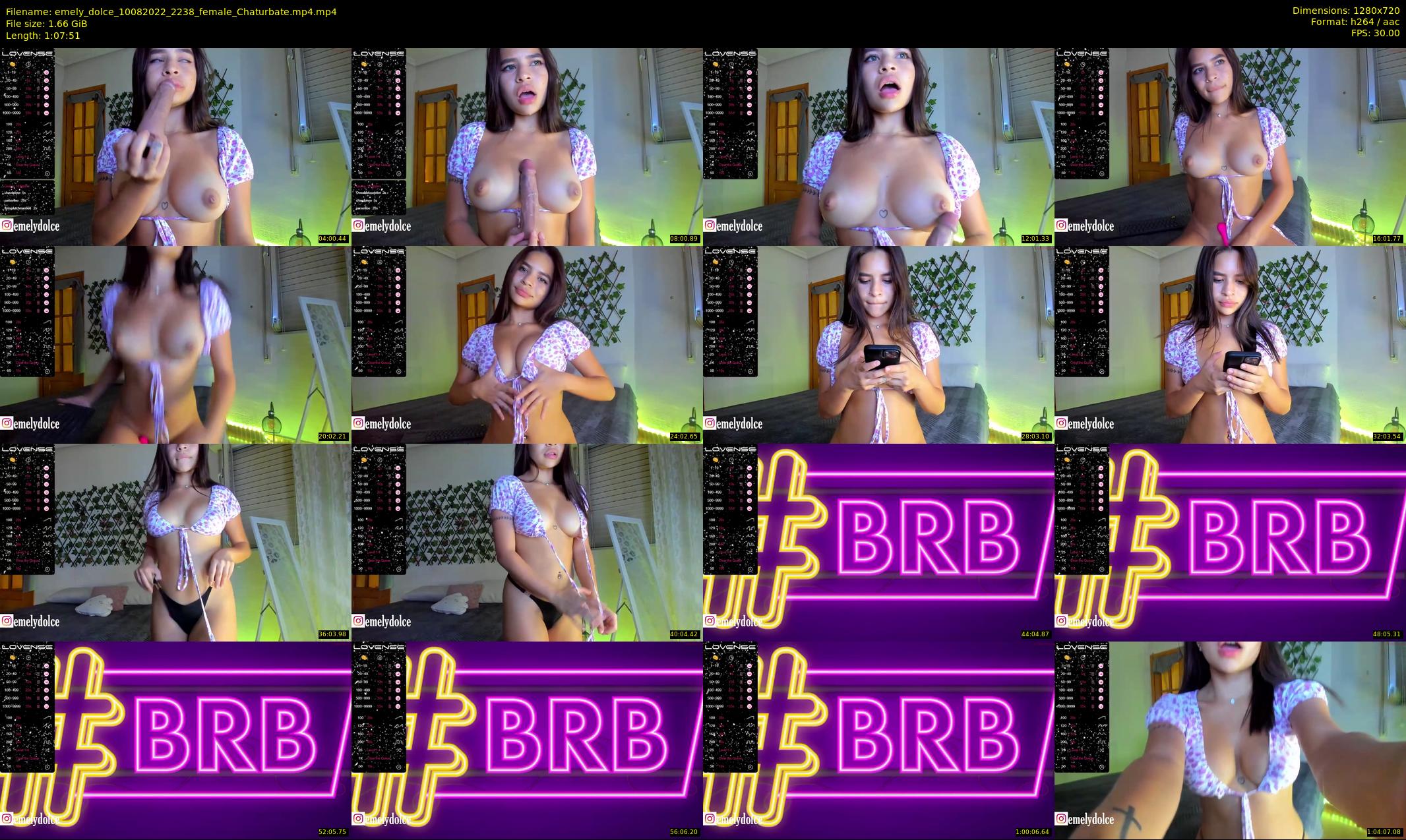 emely_dolce — 68 minute Chaturbate female cam show recording, 720p, Aug 10, 2022
