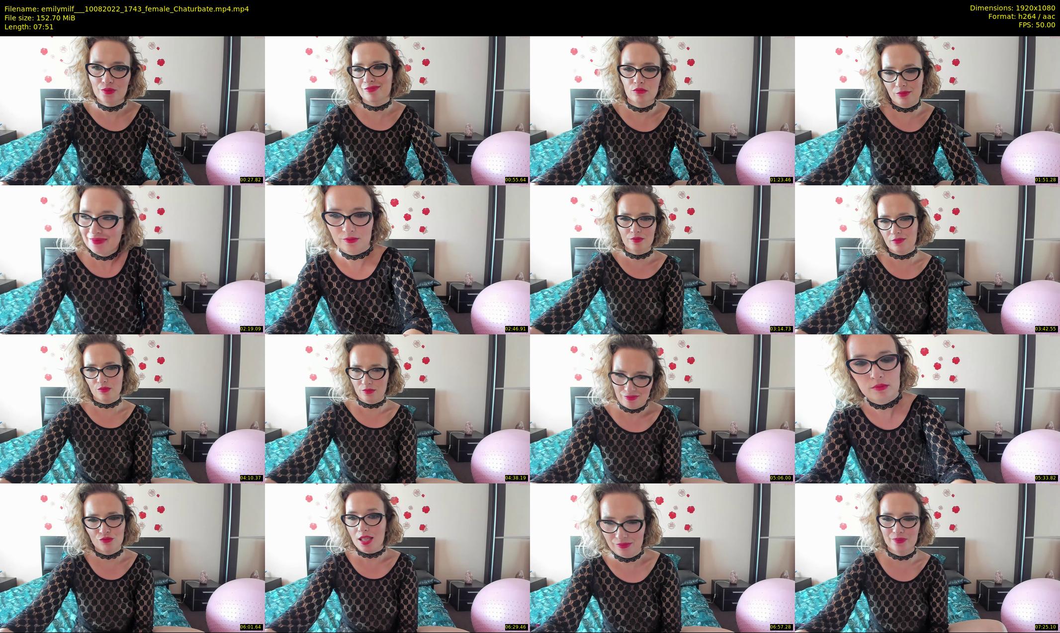 emilymilf__ — 8 minute Chaturbate female cam show recording, 1080p, Aug 10, 2022