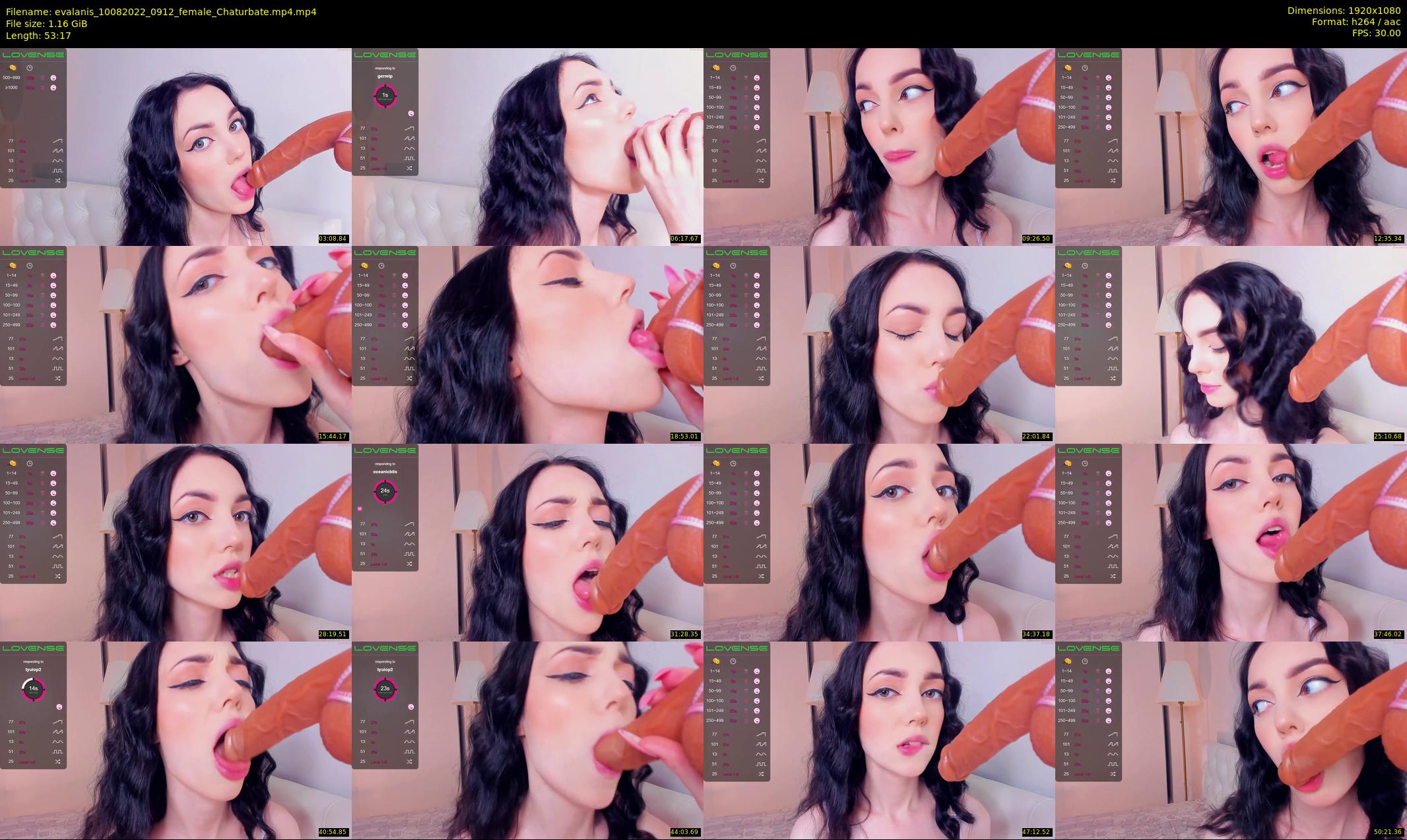 evalanis — 54 minute Chaturbate couple cam show recording, 1080p, Aug 10, 2022