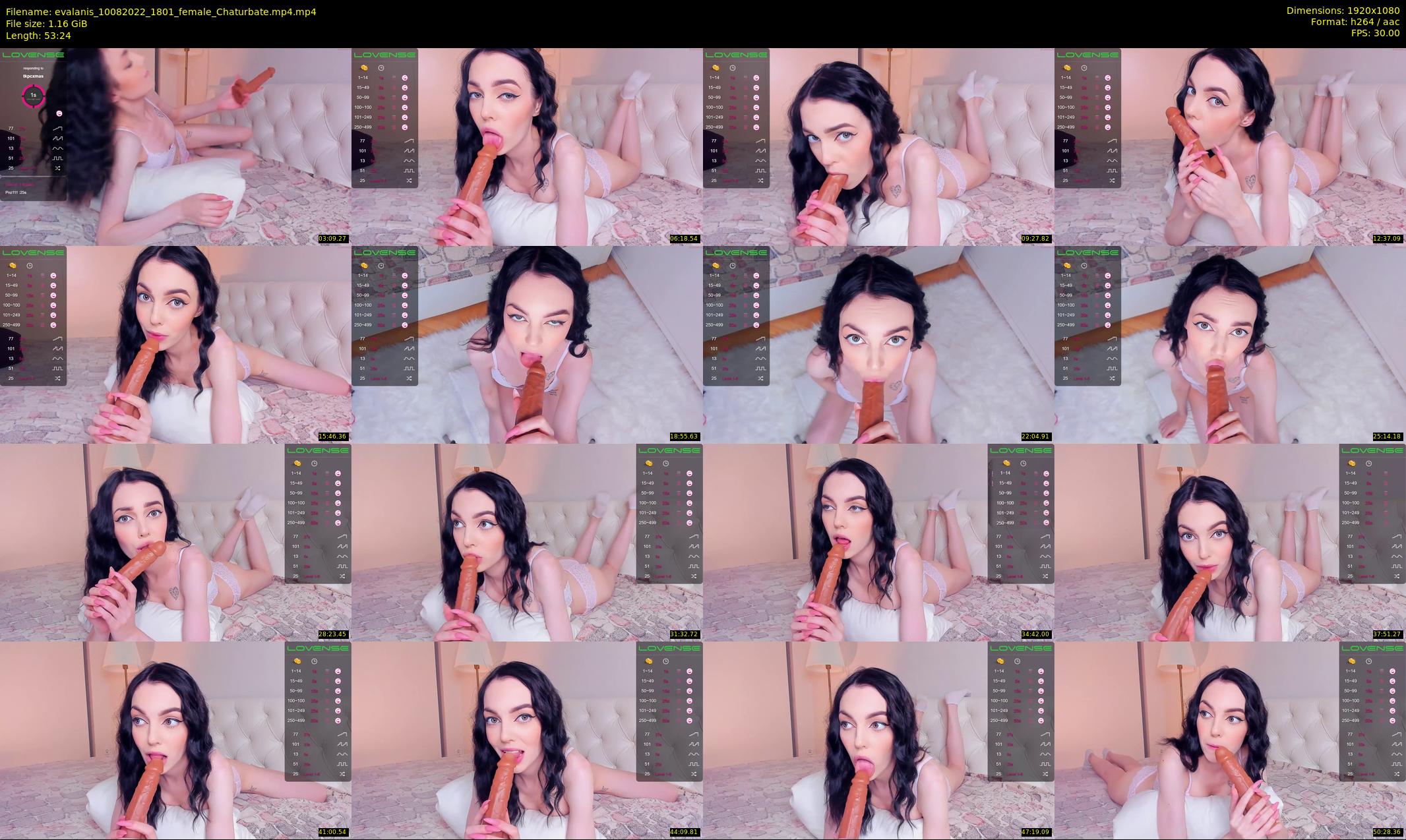 evalanis — 54 minute Chaturbate couple cam show recording, 1080p, Aug 10, 2022