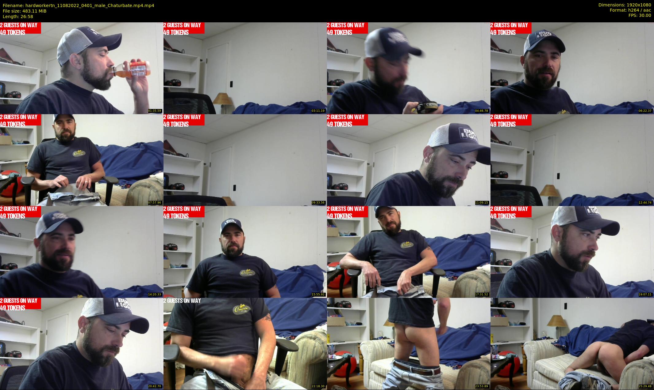 hardworkertn — 27 minute Chaturbate male cam show recording, 1080p, Aug 11, 2022