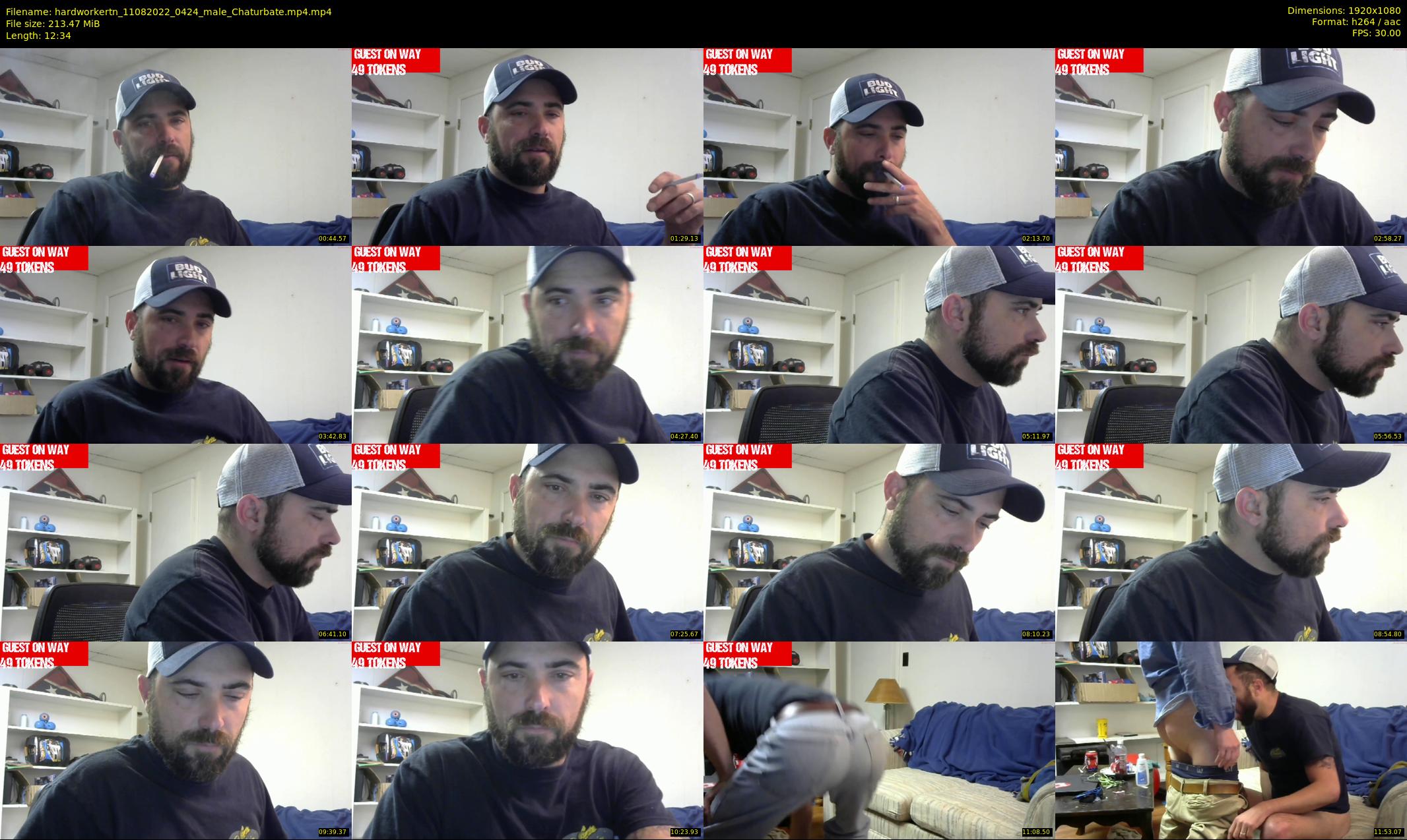 hardworkertn — 13 minute Chaturbate male cam show recording, 1080p, Aug 11, 2022