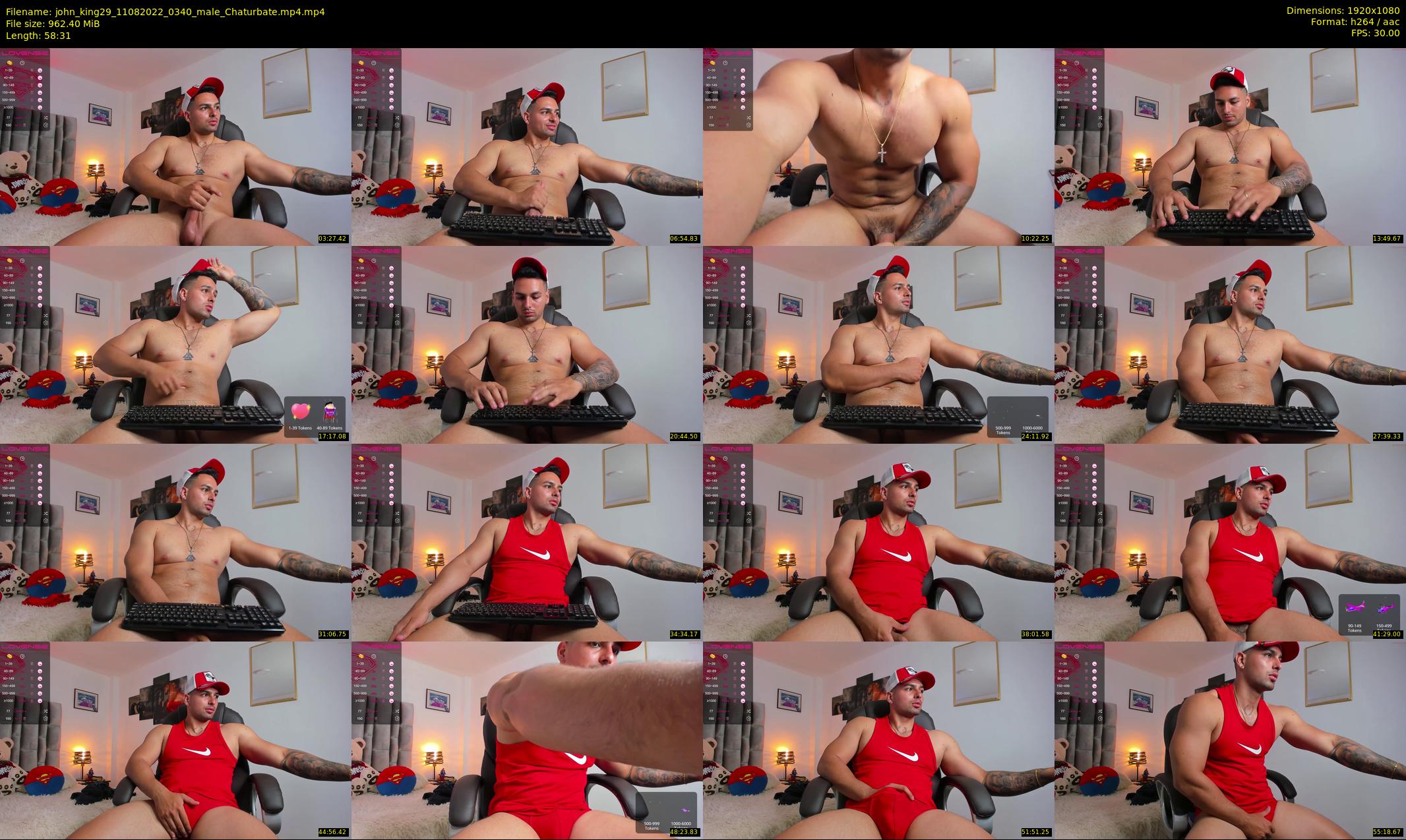 john_king29 — 59 minute Chaturbate male cam show recording, 1080p, Aug 11, 2022
