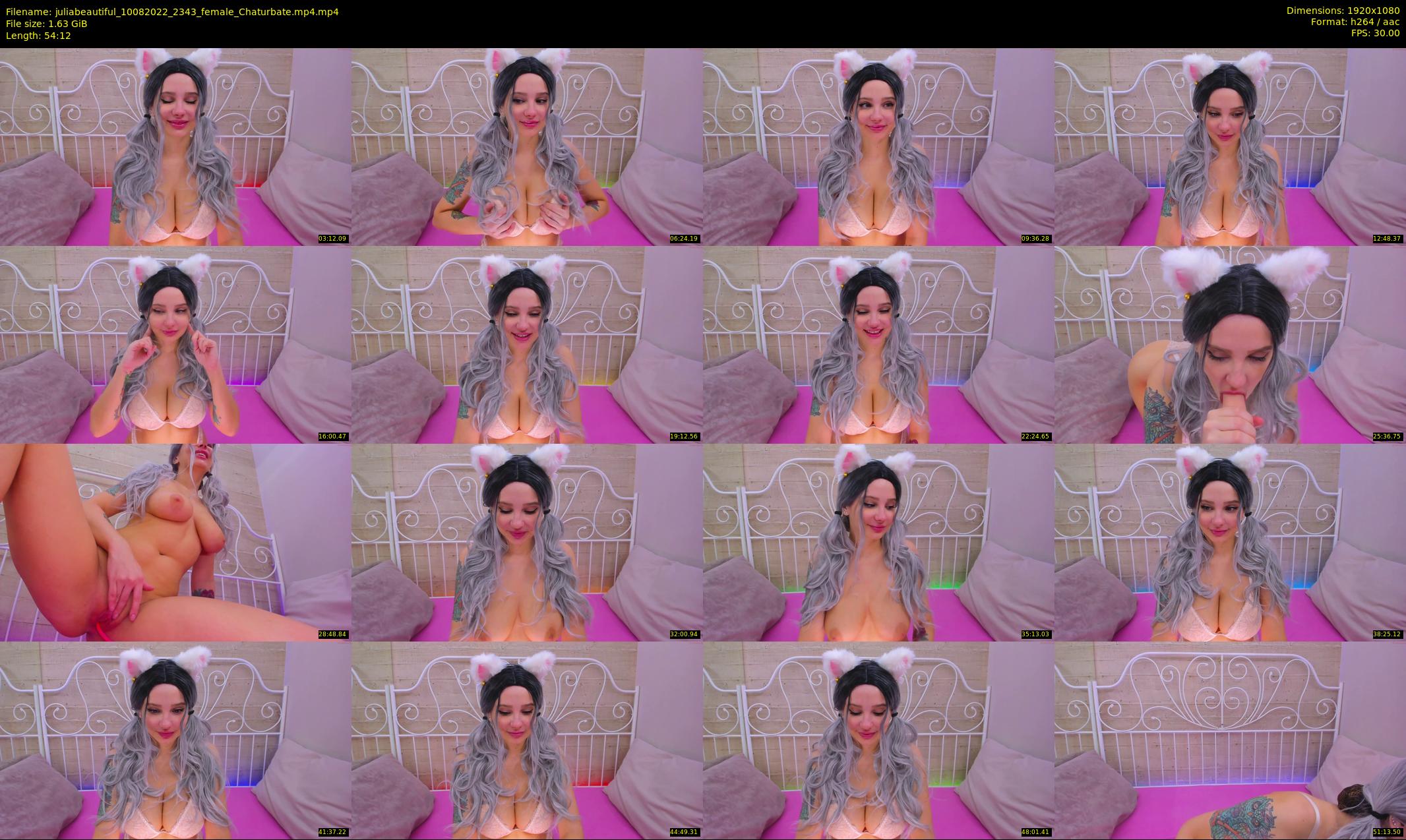 juliabeautiful — 55 minute Chaturbate female cam show recording, 1080p, Aug 10, 2022