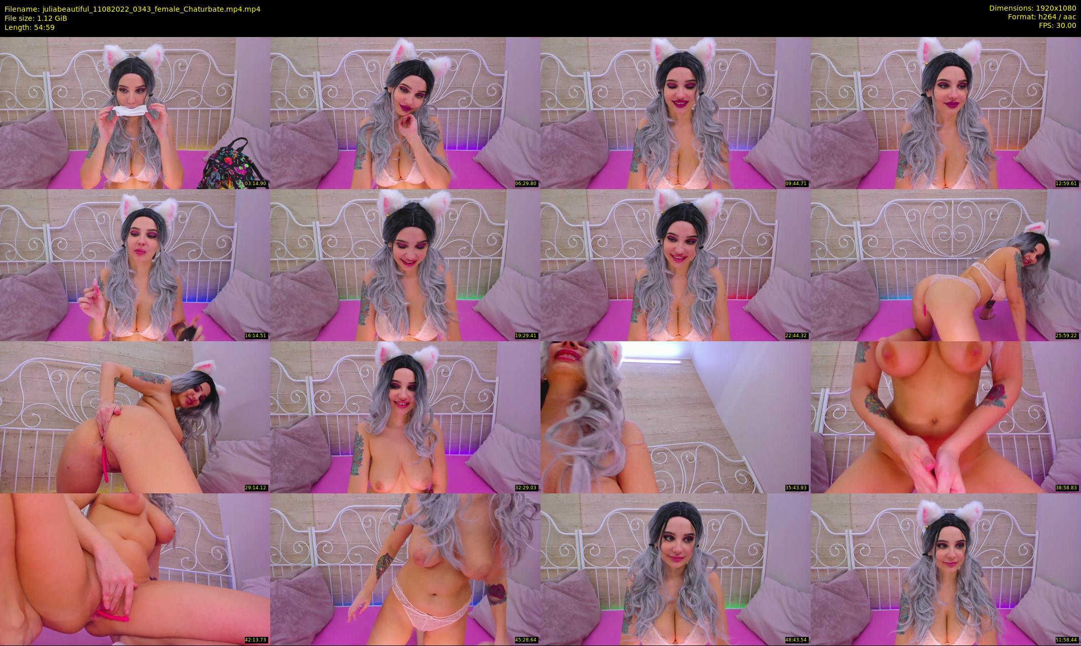 juliabeautiful — 55 minute Chaturbate female cam show recording, 1080p, Aug 11, 2022
