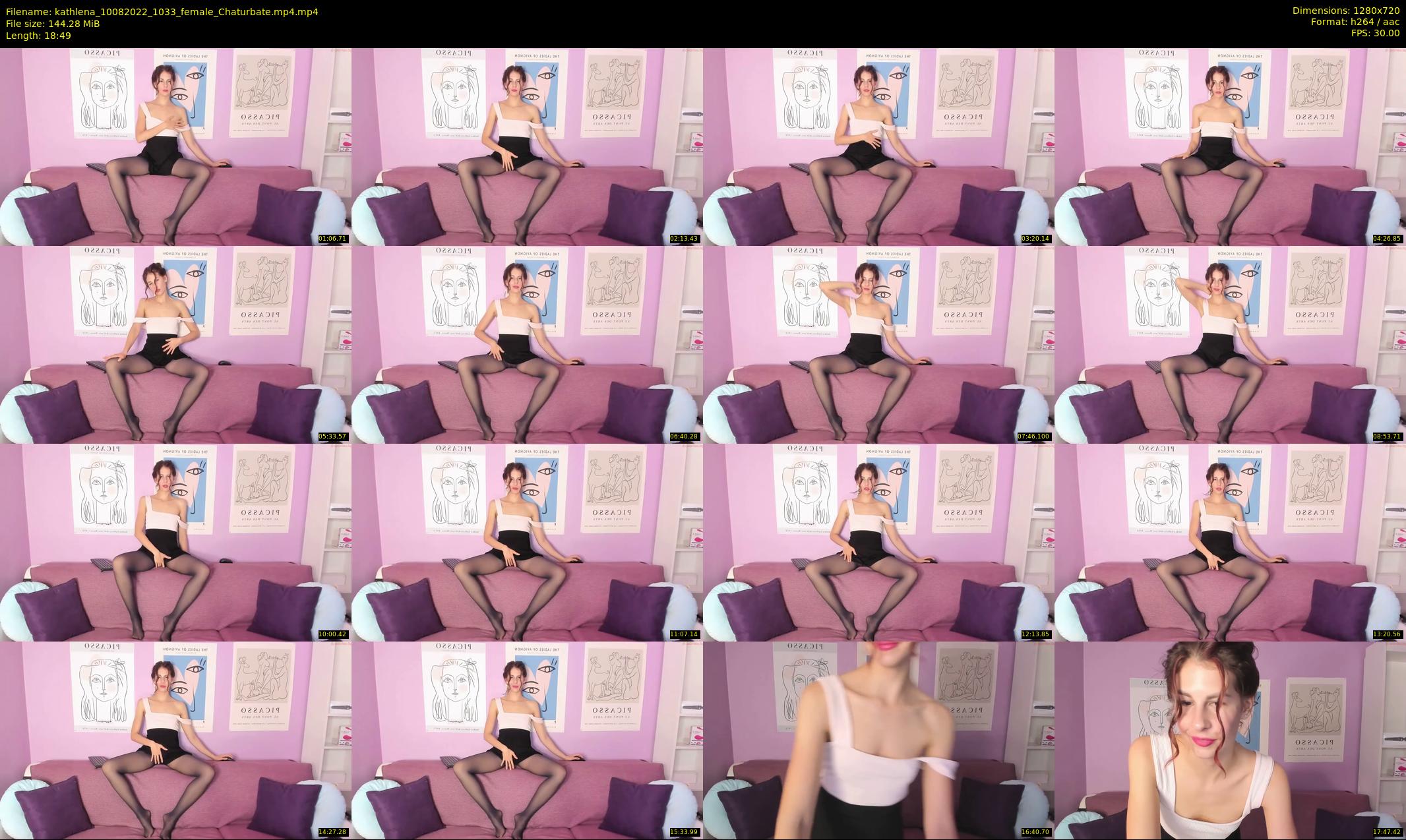 kathlena — 19 minute Chaturbate female cam show recording, 720p, Aug 10, 2022